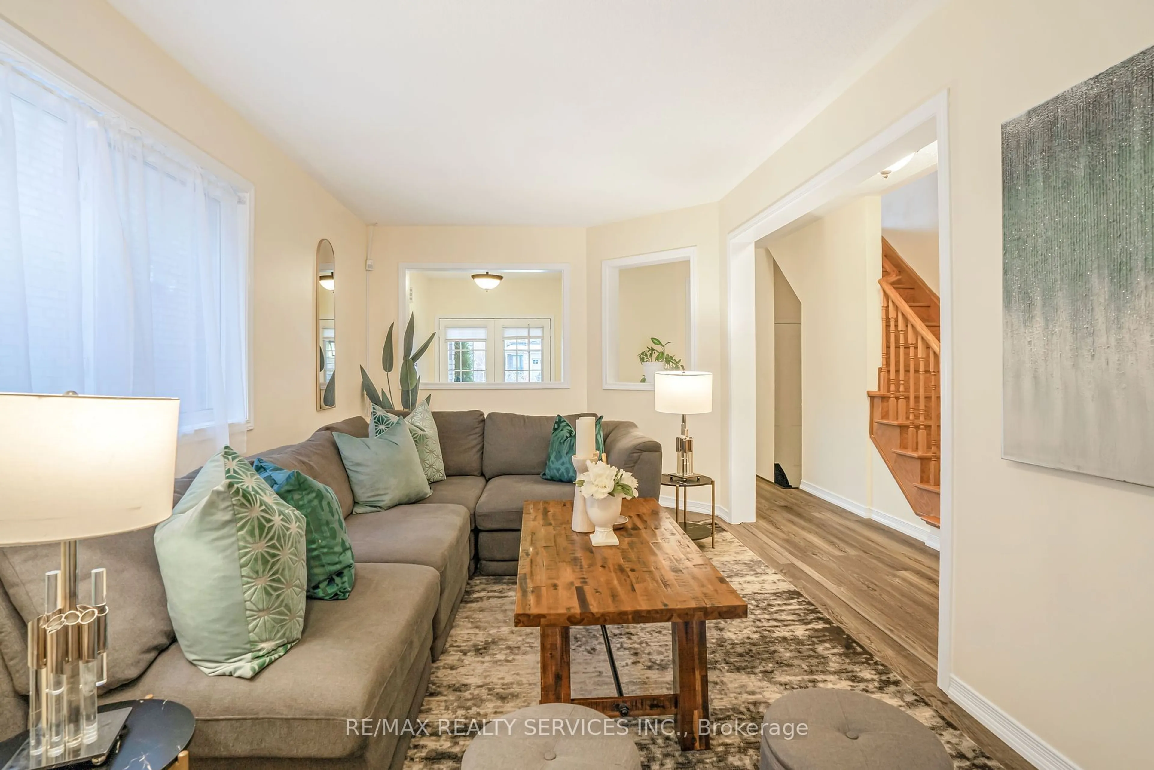 Living room with furniture, unknown for 28 Native Landing, Brampton Ontario L6X 4X9