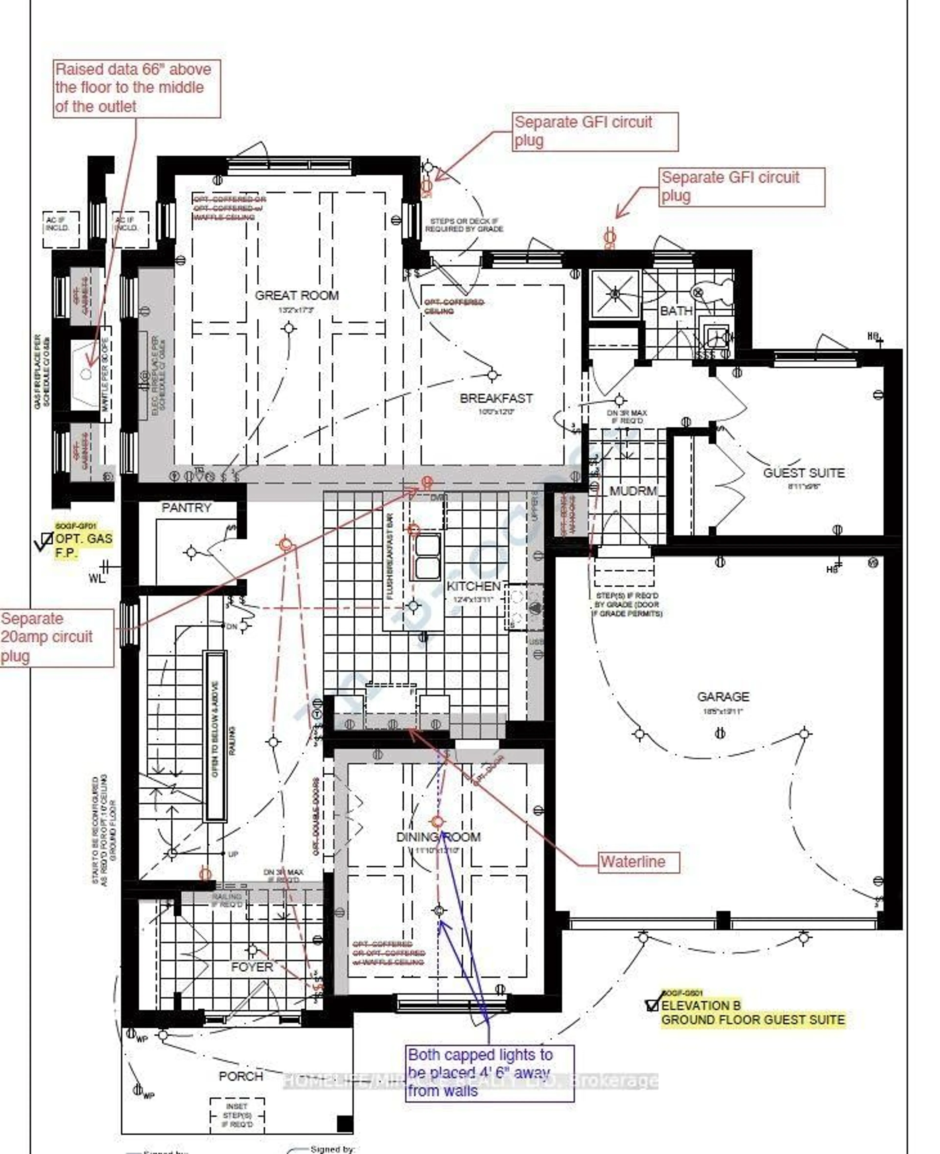 Floor plan for Lot 50 Spiritwood Way, Brampton Ontario L6X 0T5