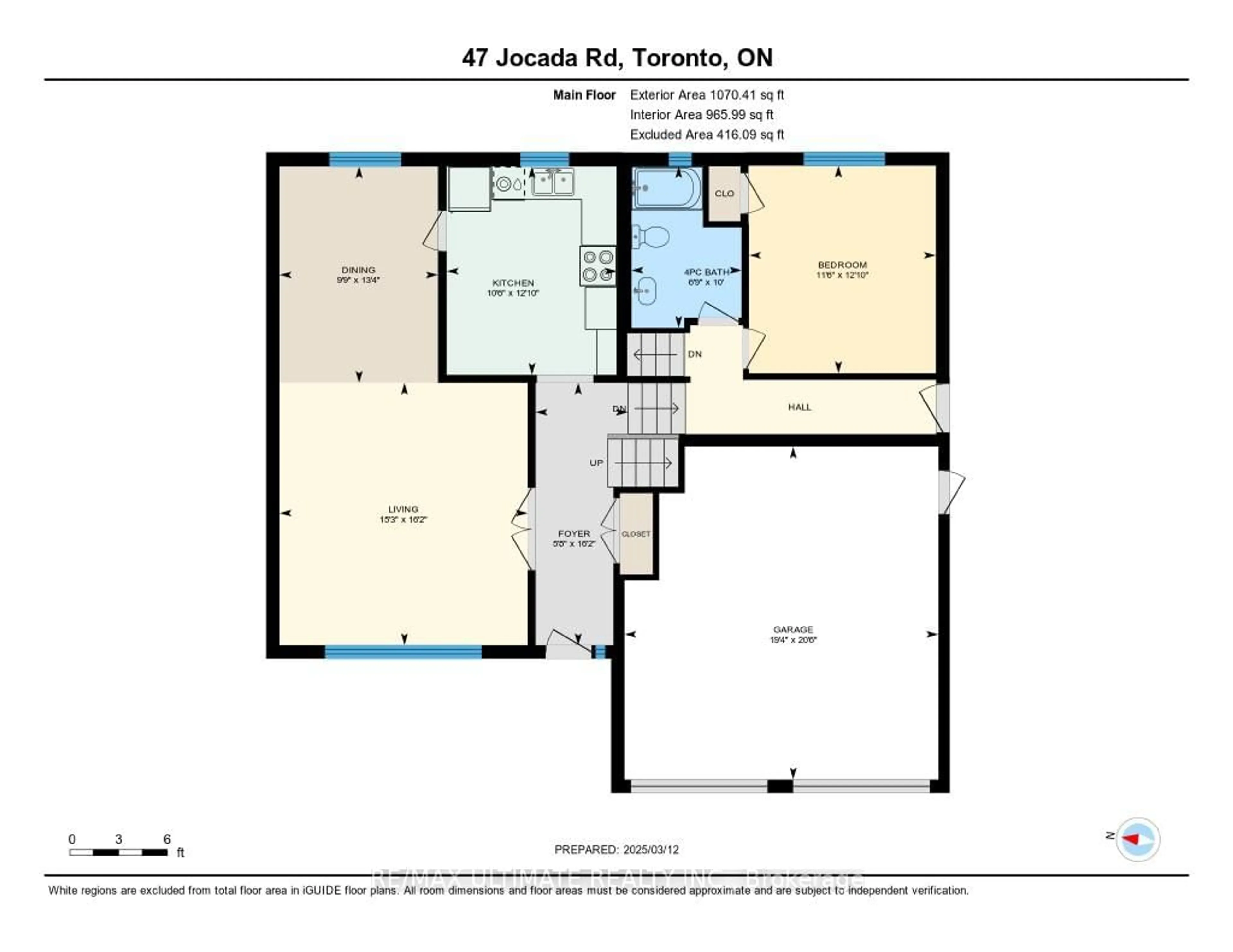 Floor plan for 47 Jocada Rd, Toronto Ontario M6L 2J4