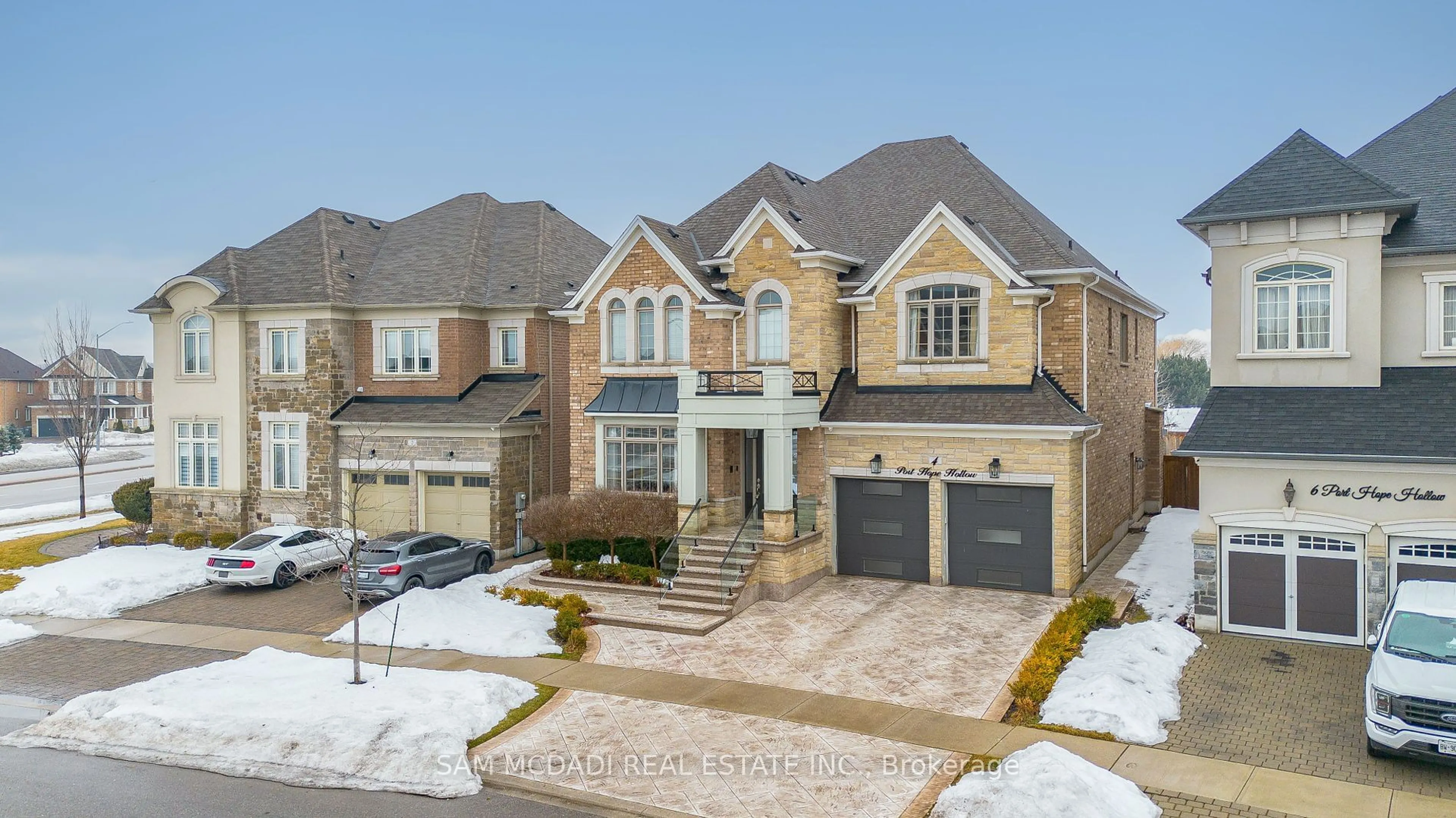 Home with brick exterior material, street for 4 Port Hope Hllw, Brampton Ontario L6Y 0C1