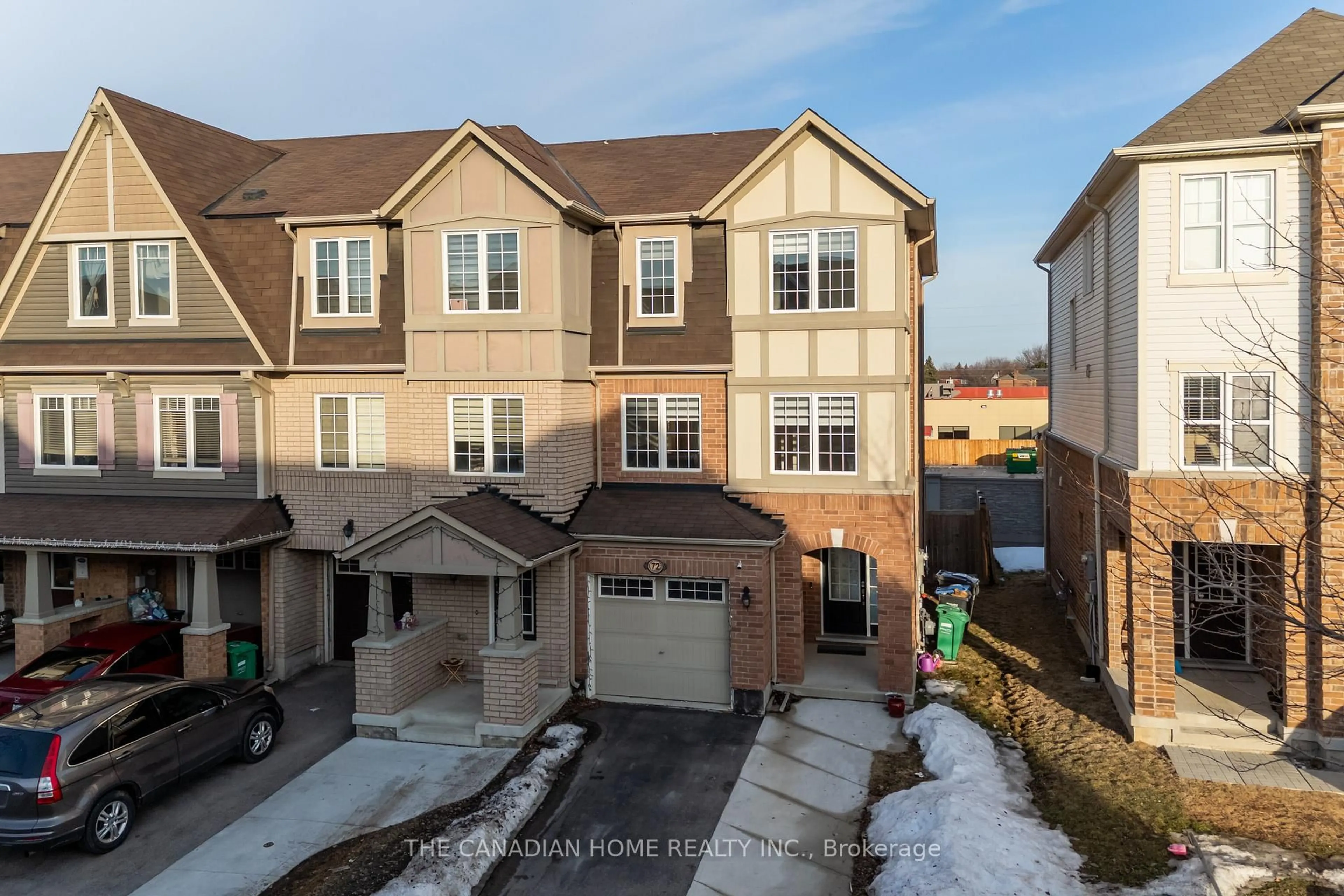 A pic from outside/outdoor area/front of a property/back of a property/a pic from drone, street for 72 Colonel Frank Ching Cres, Brampton Ontario L6Y 5W4