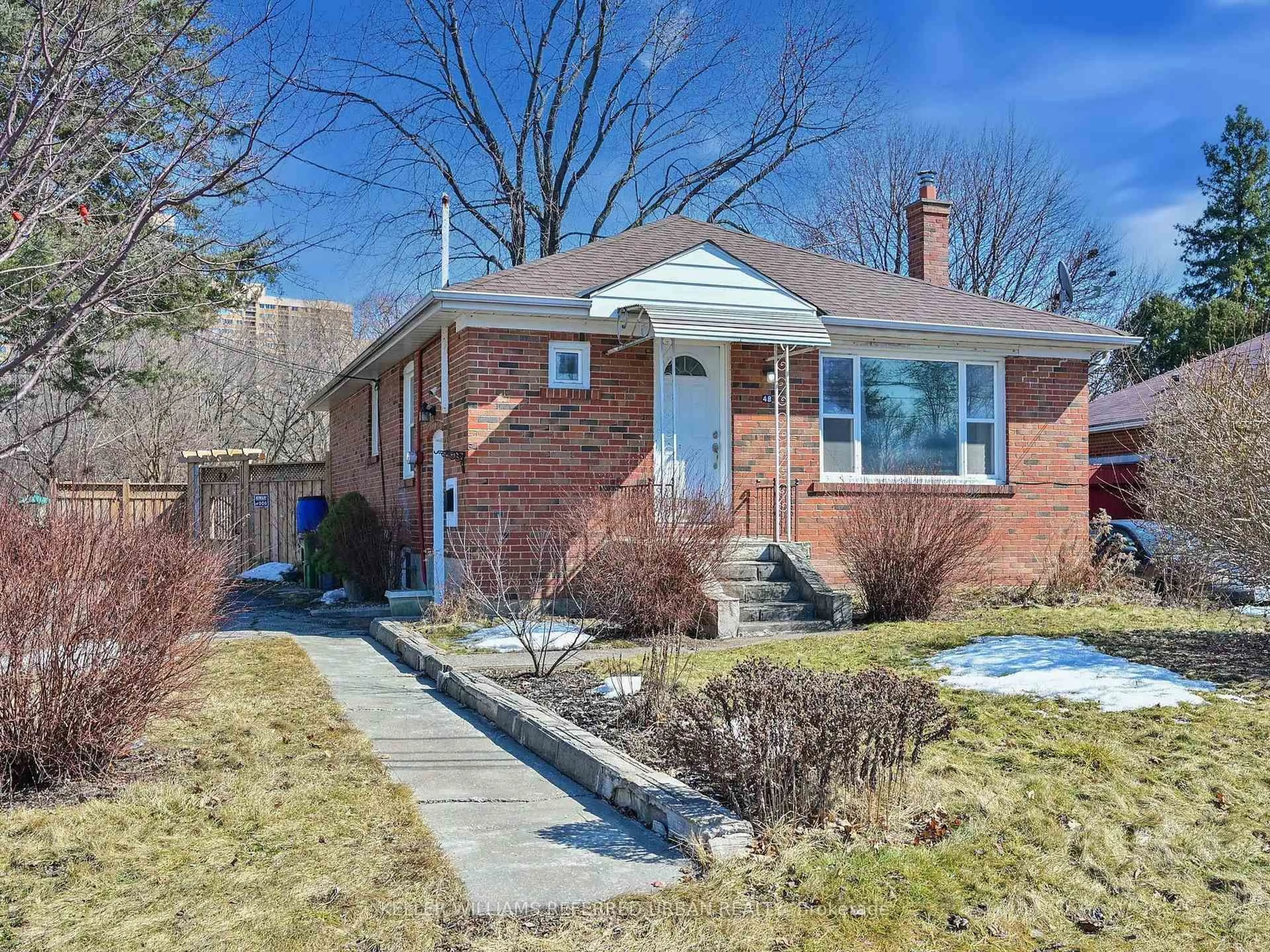 Home with brick exterior material, street for 48 Loney Ave, Toronto Ontario M3L 1E9