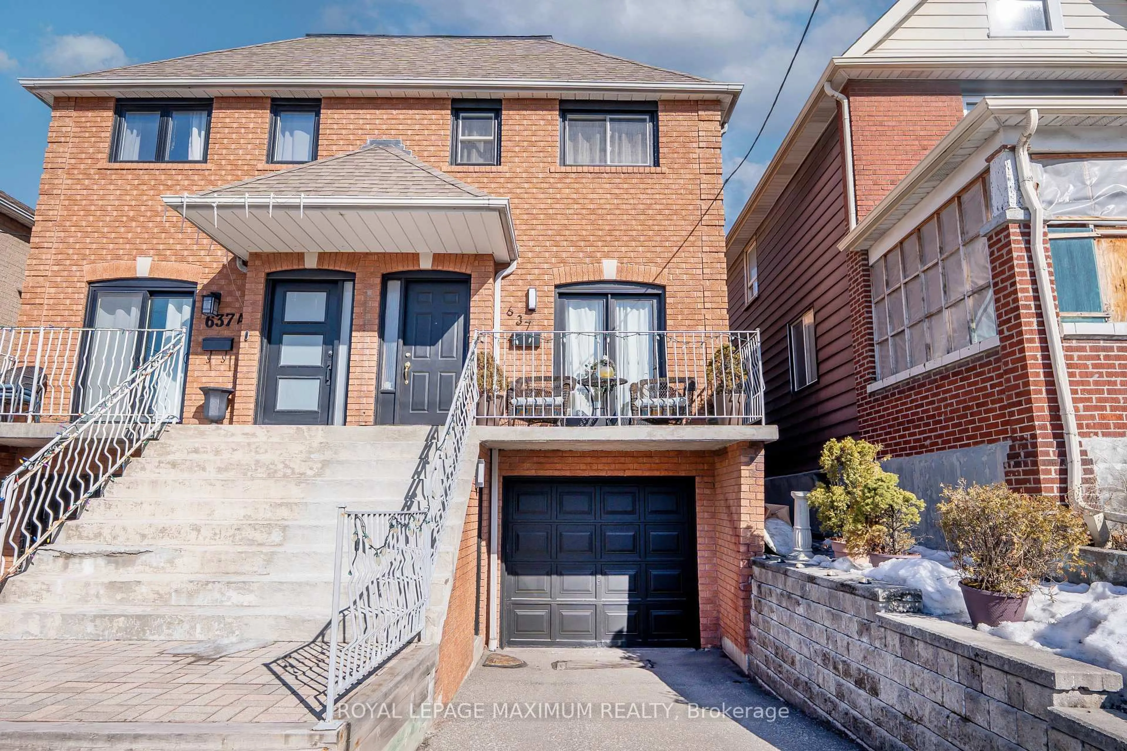 Home with brick exterior material, street for 637 Caledonia Rd, Toronto Ontario M6E 4V7