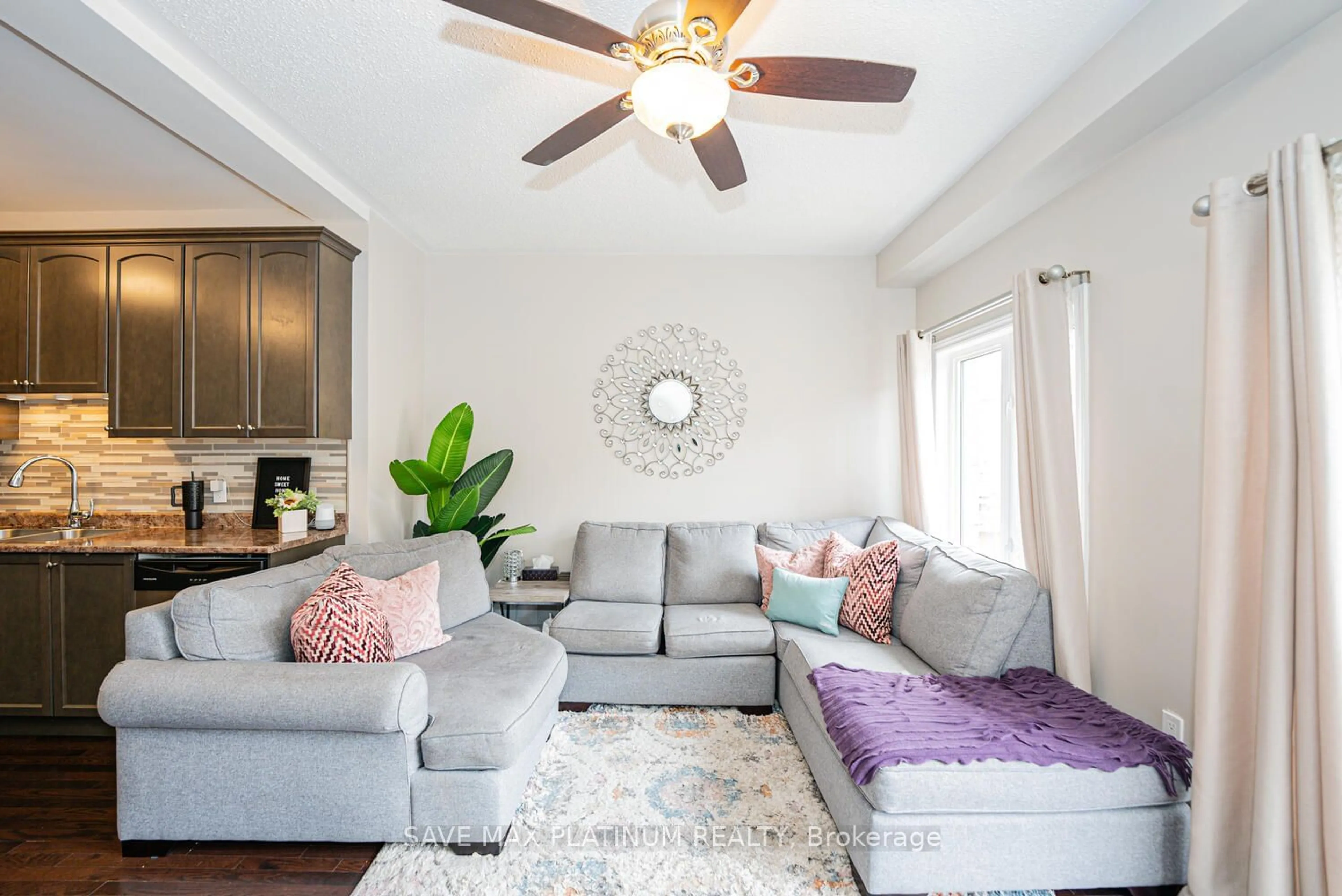 Living room with furniture, unknown for 12 Hatton Crt, Brampton Ontario L6Y 0H7