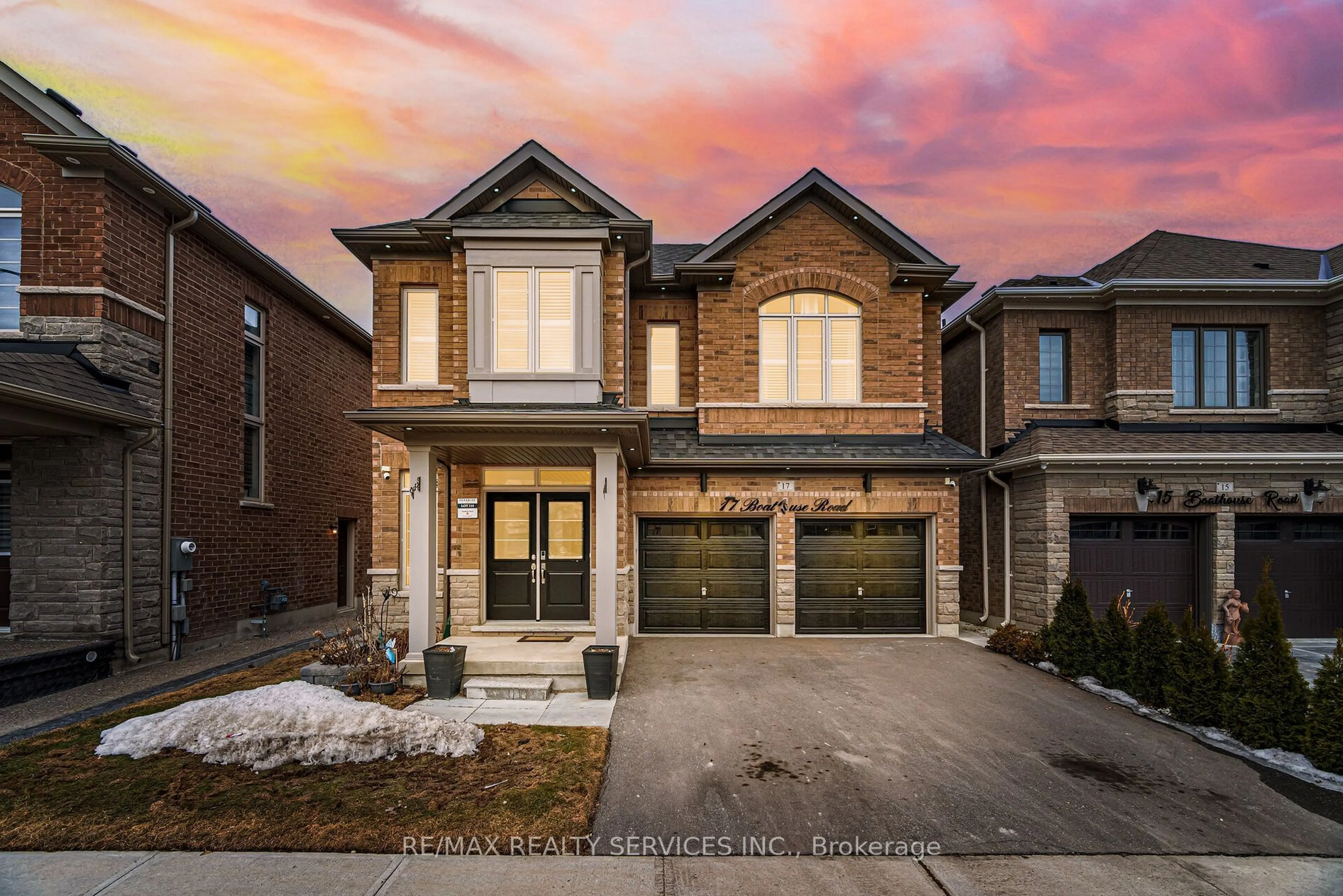 Home with brick exterior material, street for 17 BOATHOUSE Rd, Brampton Ontario L7A 5B5