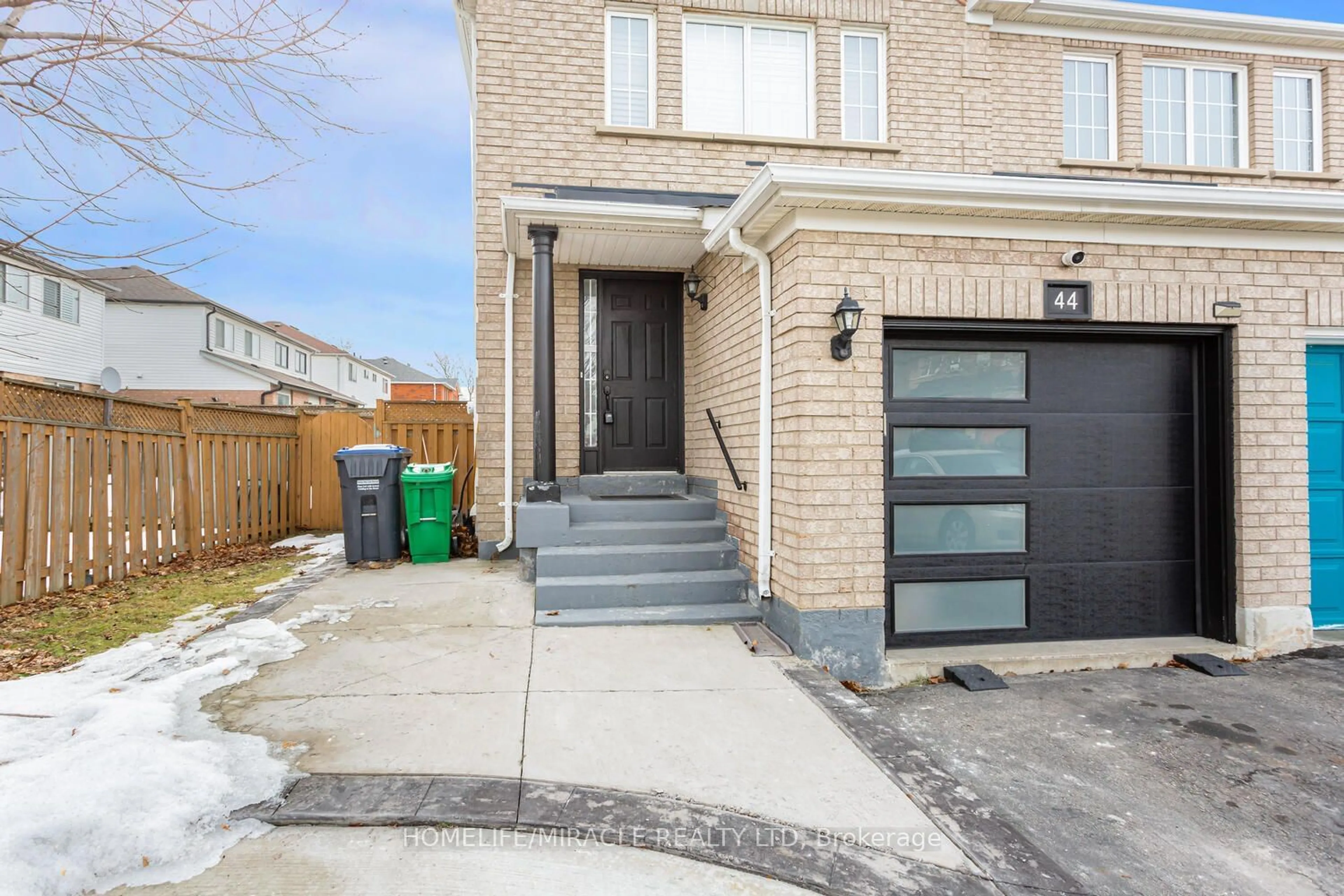 Home with brick exterior material, street for 44 Needlewood Lane, Brampton Ontario L6R 2N3