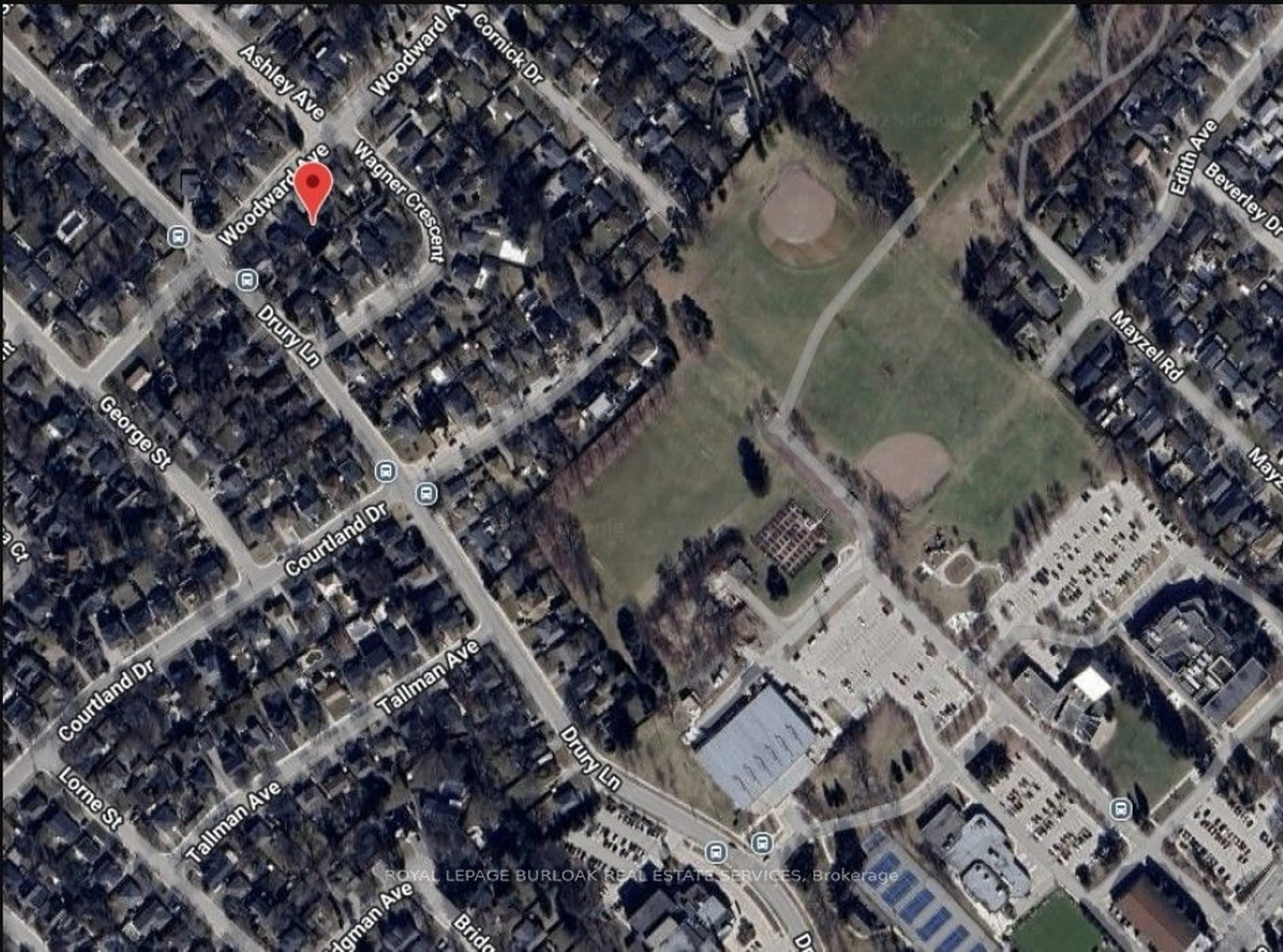 Picture of a map for 2290 Woodward Ave, Burlington Ontario L7R 1T6