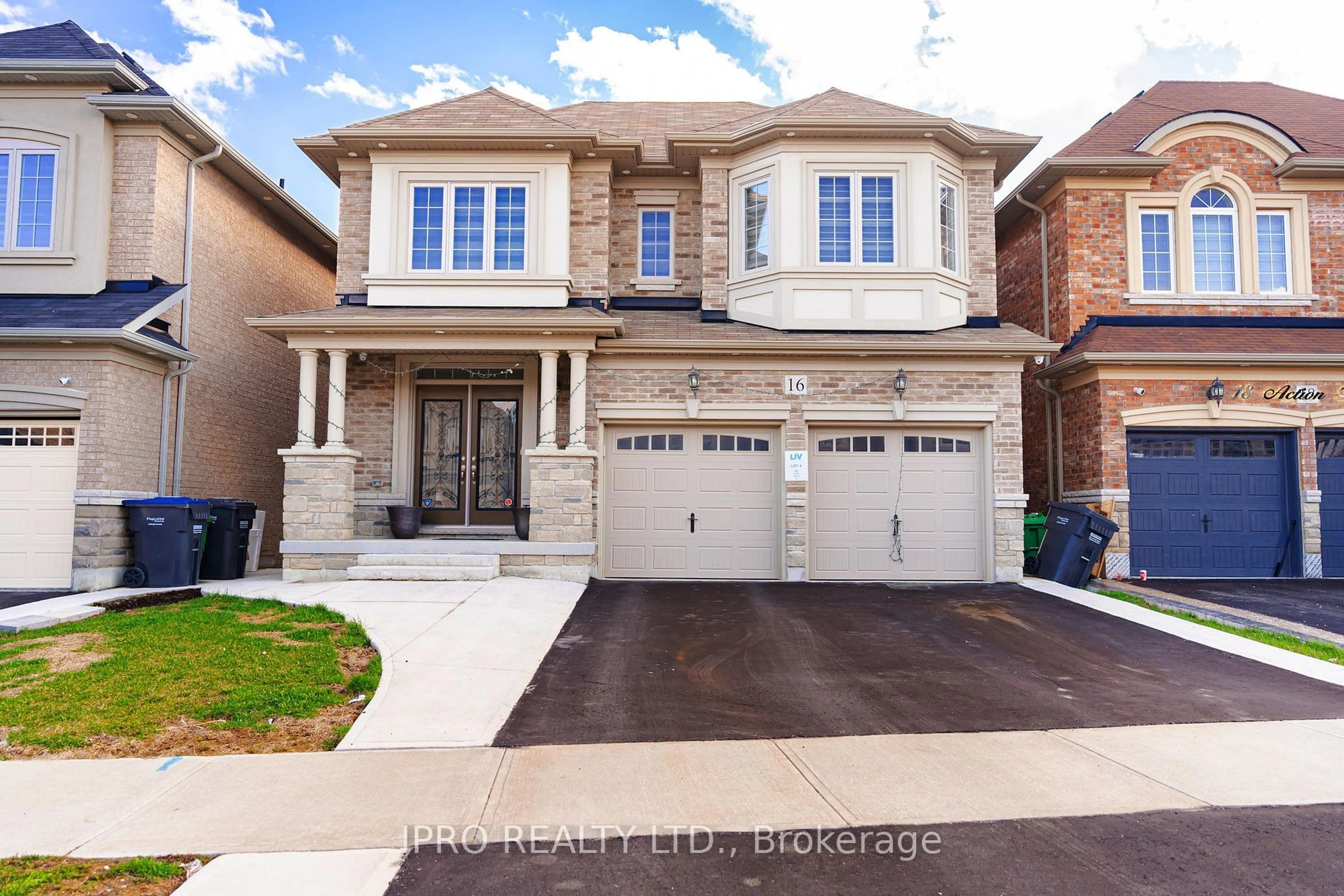 Home with brick exterior material, street for 16 Action Dr, Brampton Ontario L7A 4X8