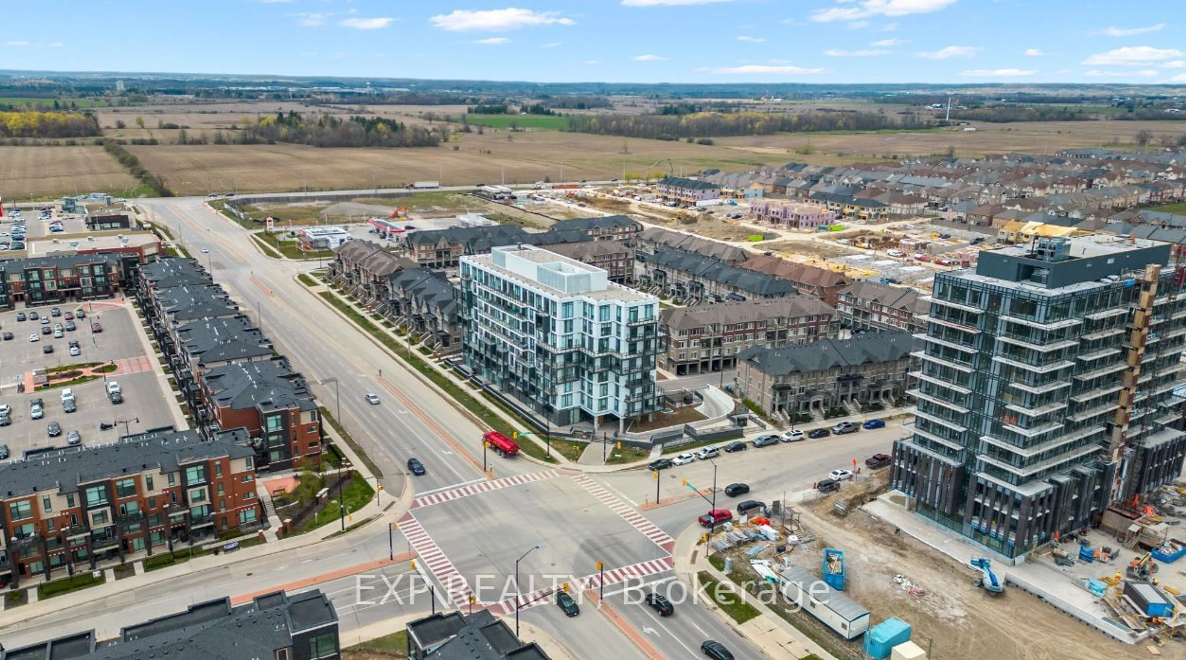 A pic from outside/outdoor area/front of a property/back of a property/a pic from drone, building for 180 Veterans Dr #806, Brampton Ontario L7A 5G7