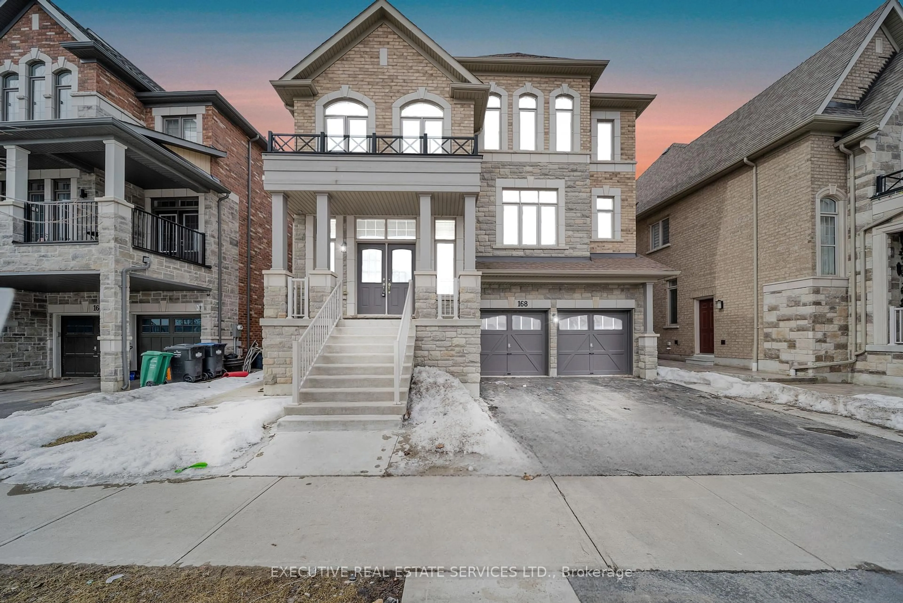 Home with brick exterior material, street for 168 Thornbush Blvd, Brampton Ontario L7A 4R5