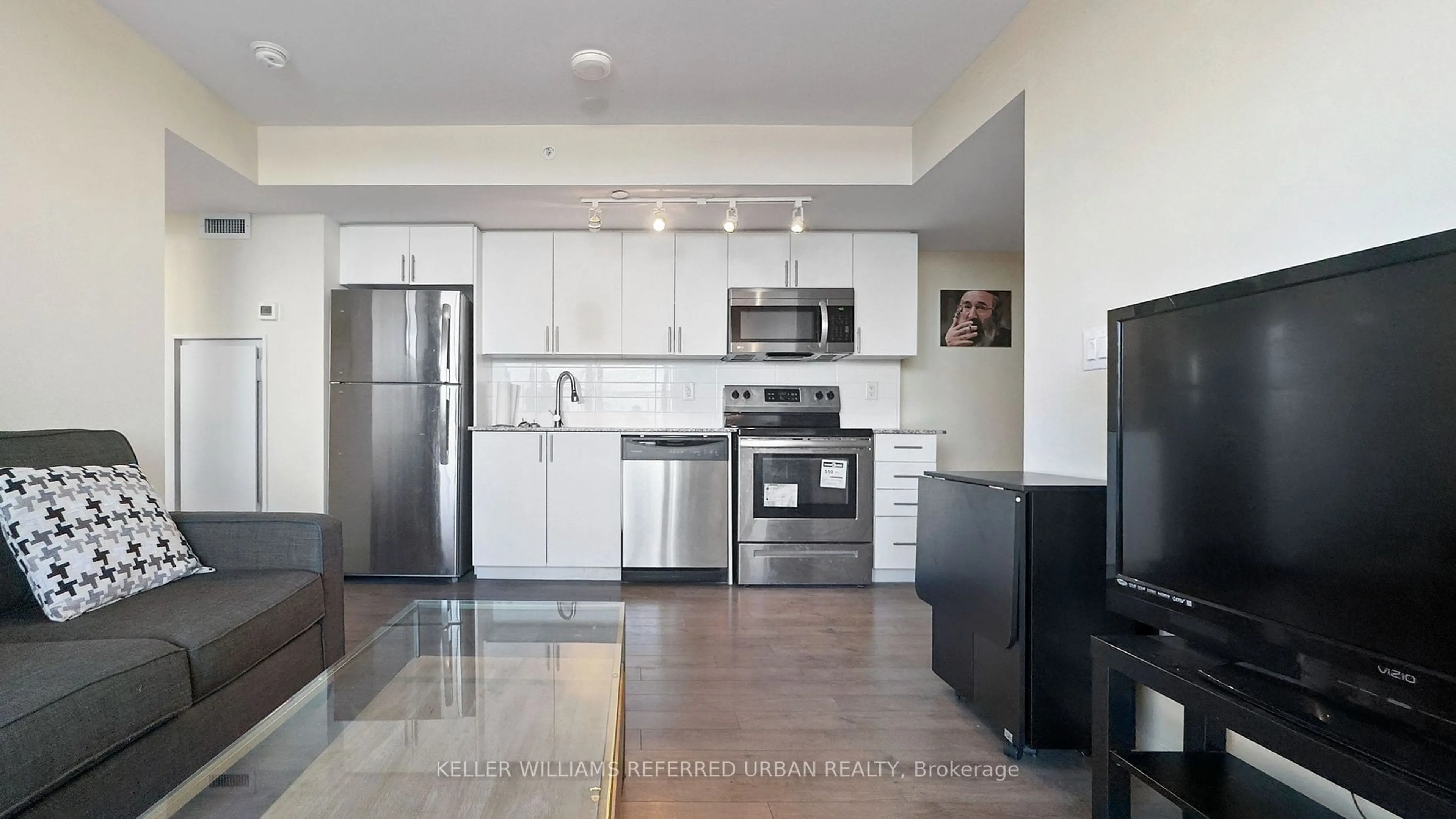 Open concept kitchen, unknown for 3091 Dufferin St #908, Toronto Ontario M6A 0C4