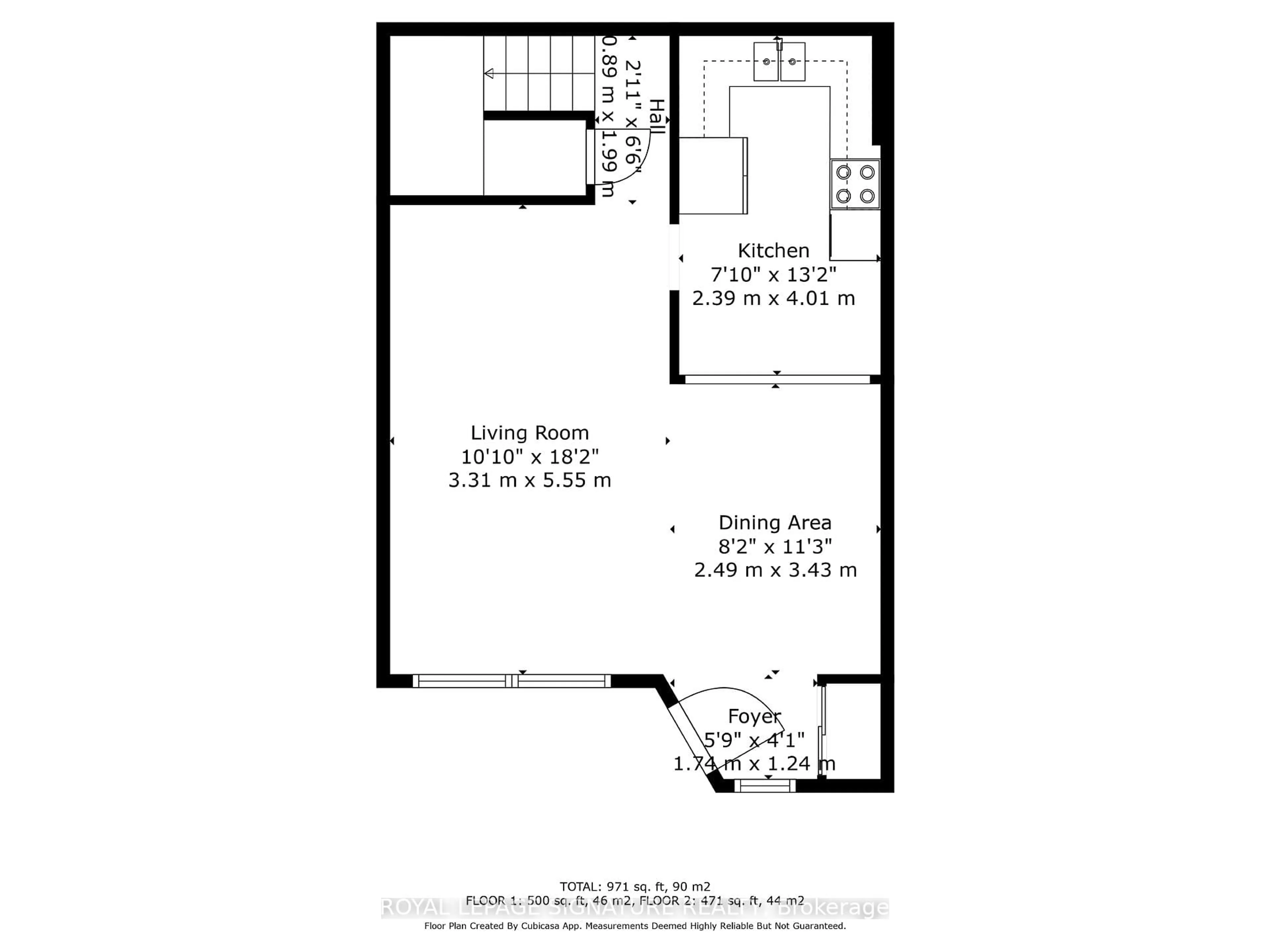 Floor plan for 3040 Constitution Blvd #153, Mississauga Ontario L4Y 3X7