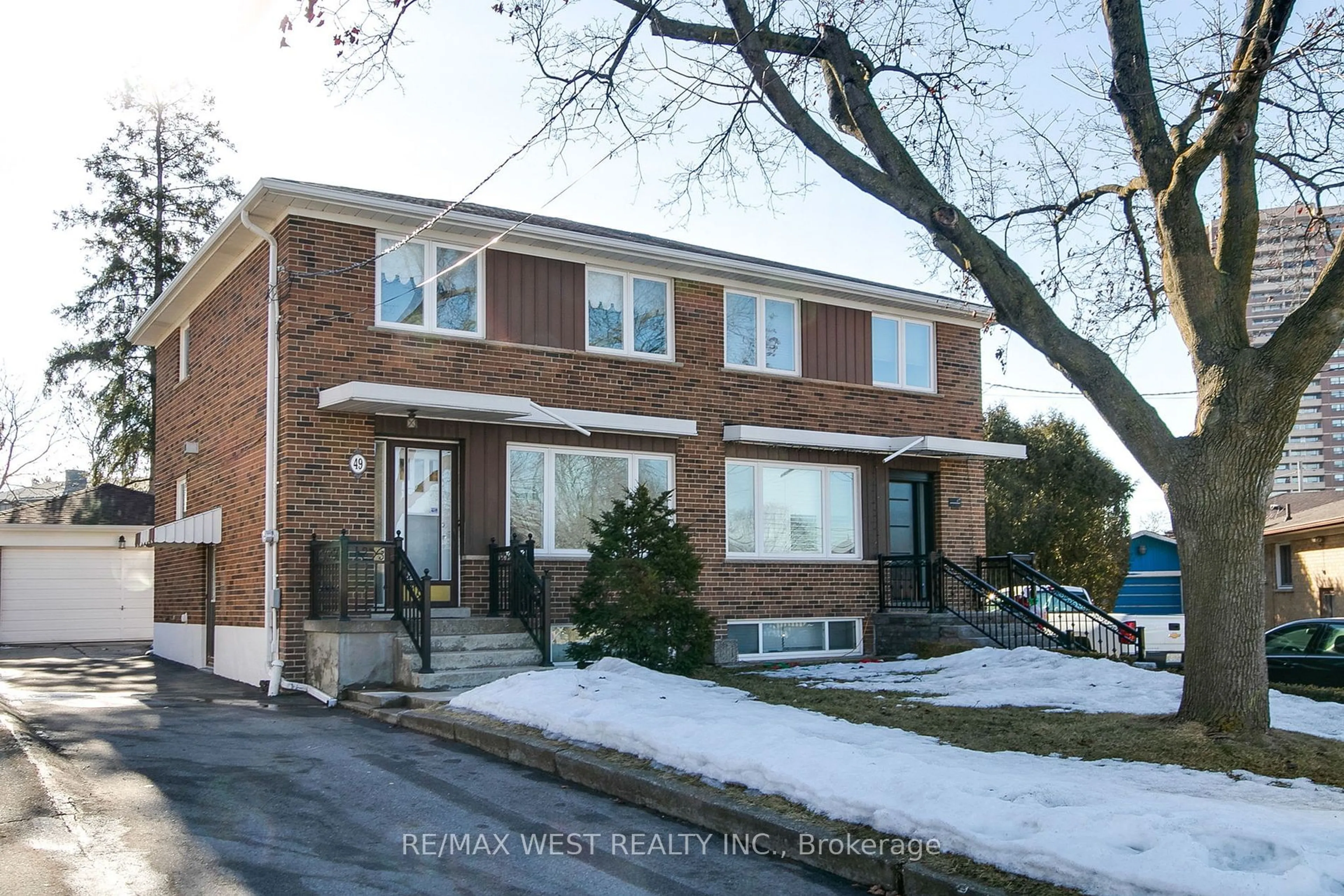 Home with brick exterior material, street for 49 Neames Cres, Toronto Ontario M3L 1K8