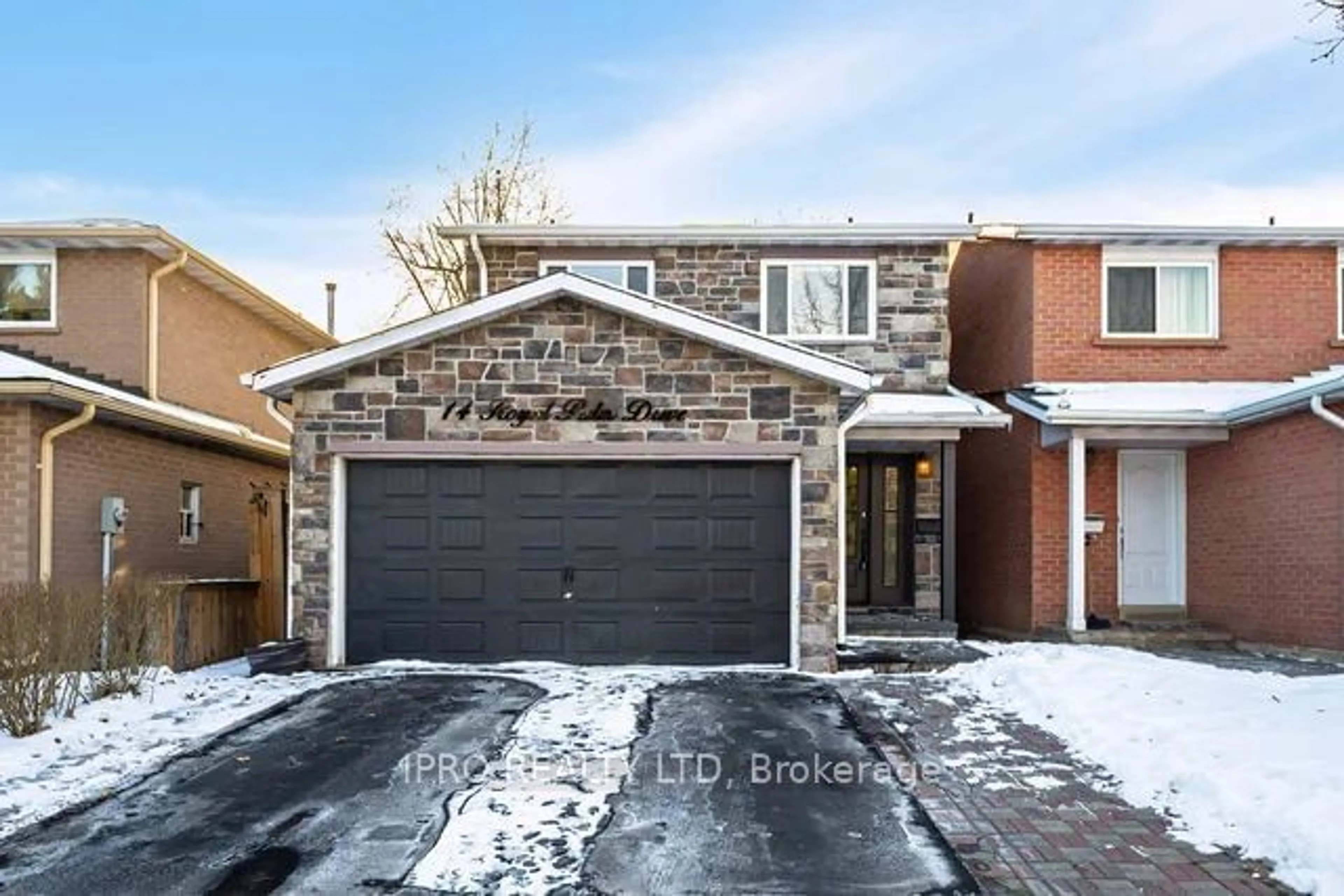 Home with brick exterior material, street for 14 Royal Palm Dr, Brampton Ontario L6Z 1P5