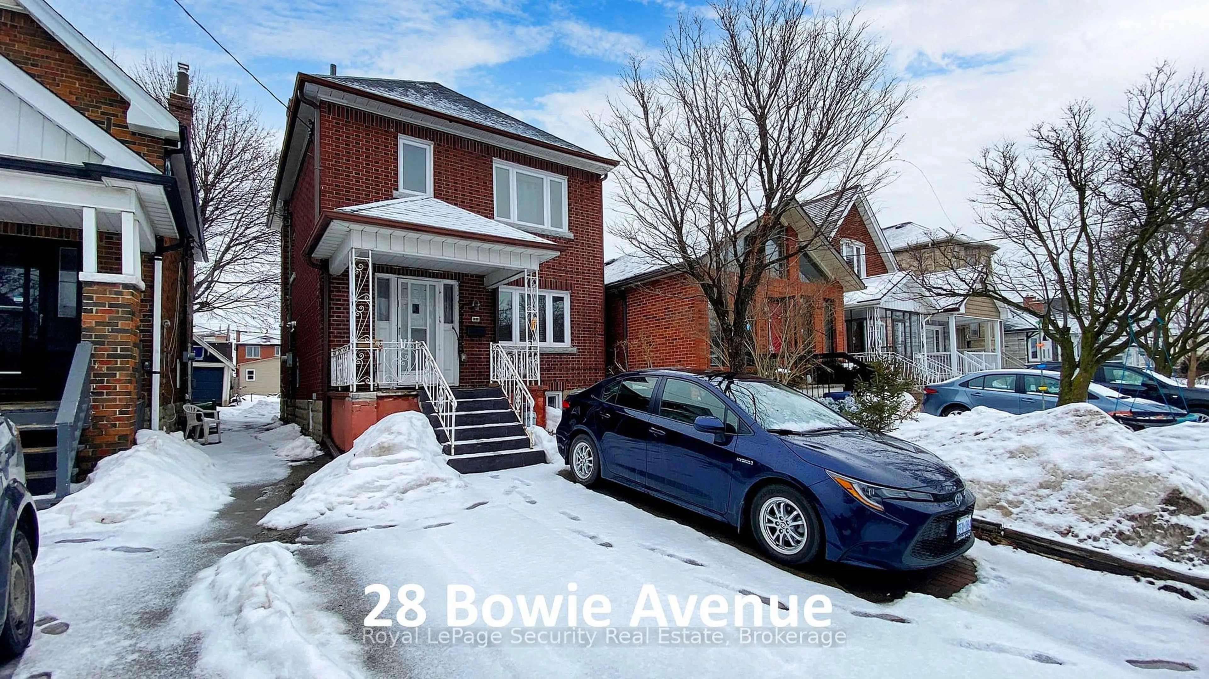 Home with brick exterior material, street for 28 Bowie Ave, Toronto Ontario M6E 2P1