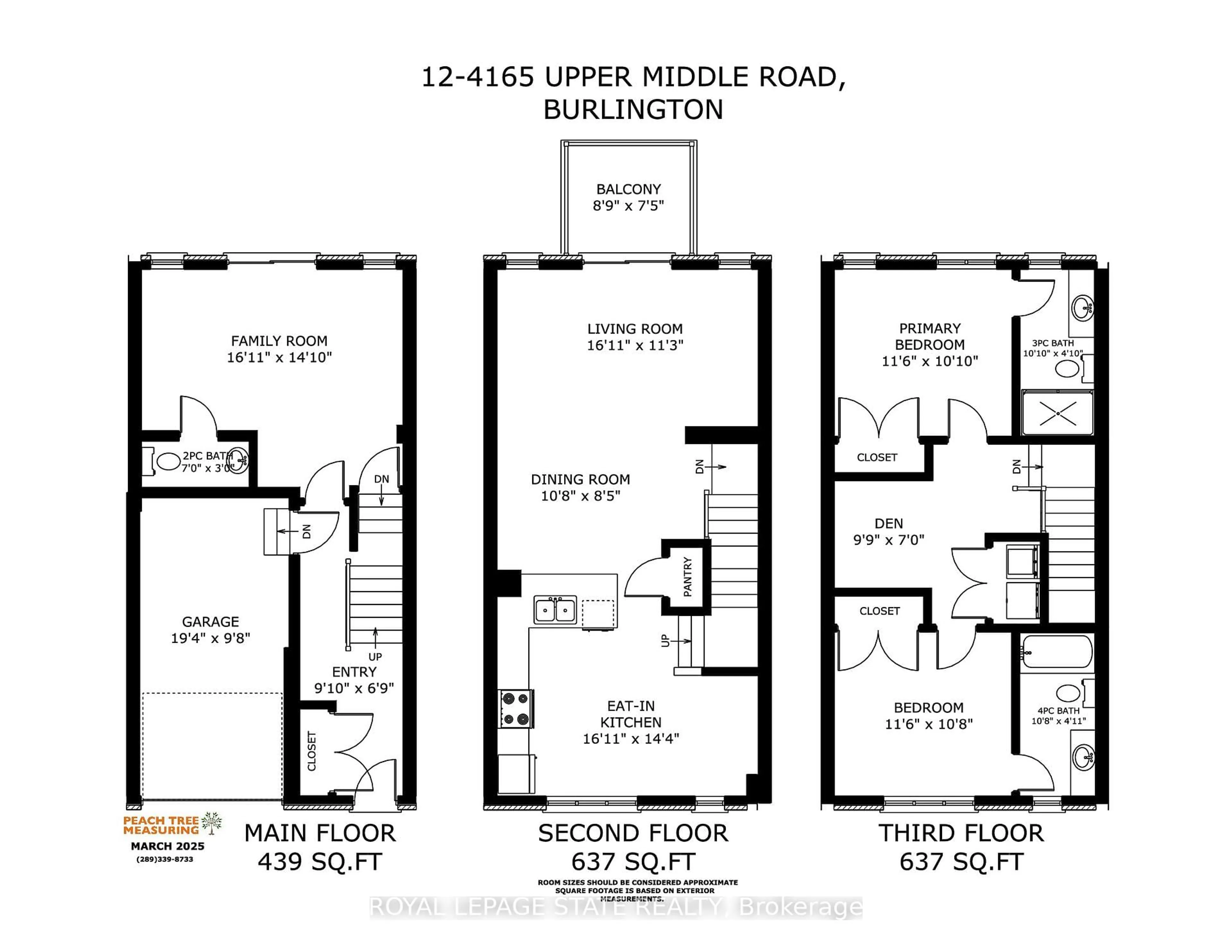 Floor plan for 4165 Upper Middle St #12, Burlington Ontario L7M 0V4