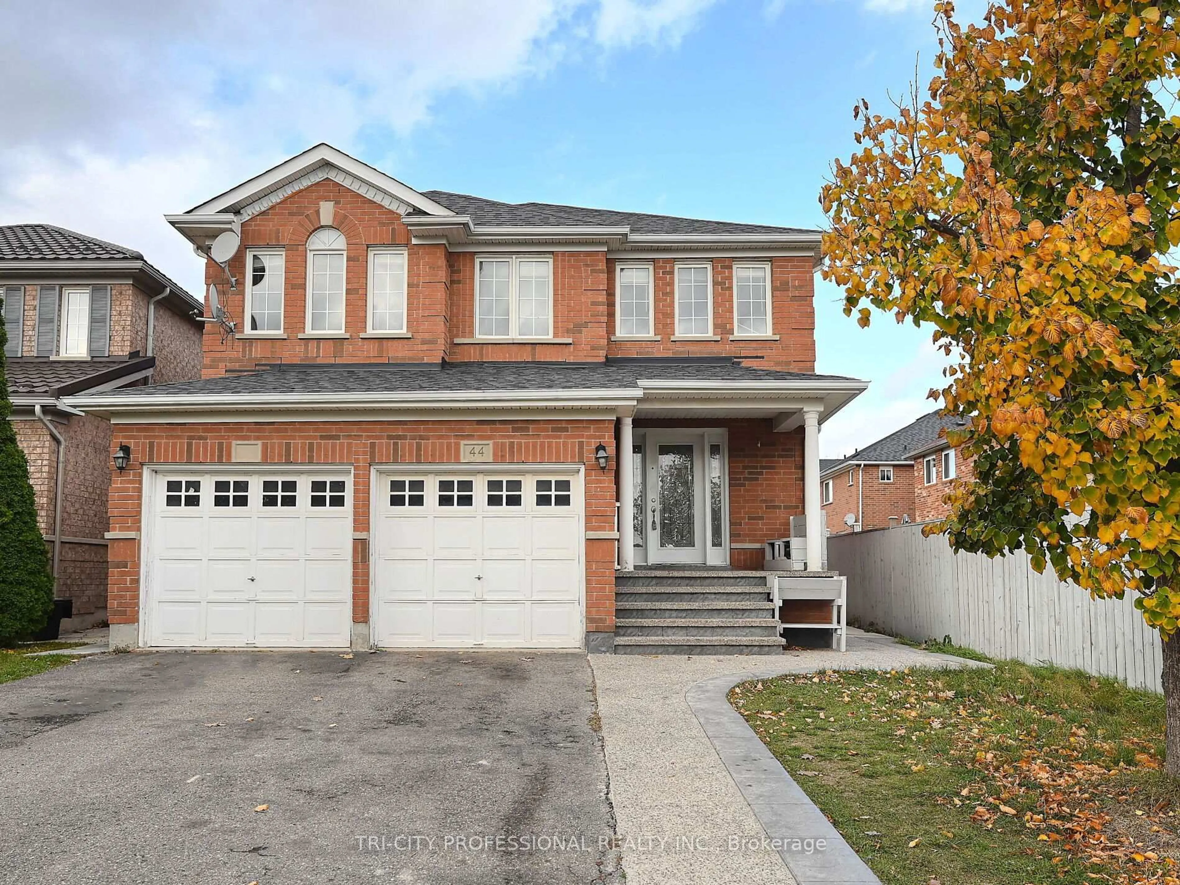 Home with brick exterior material, street for 44 Conklin Dr, Brampton Ontario L7A 3P5