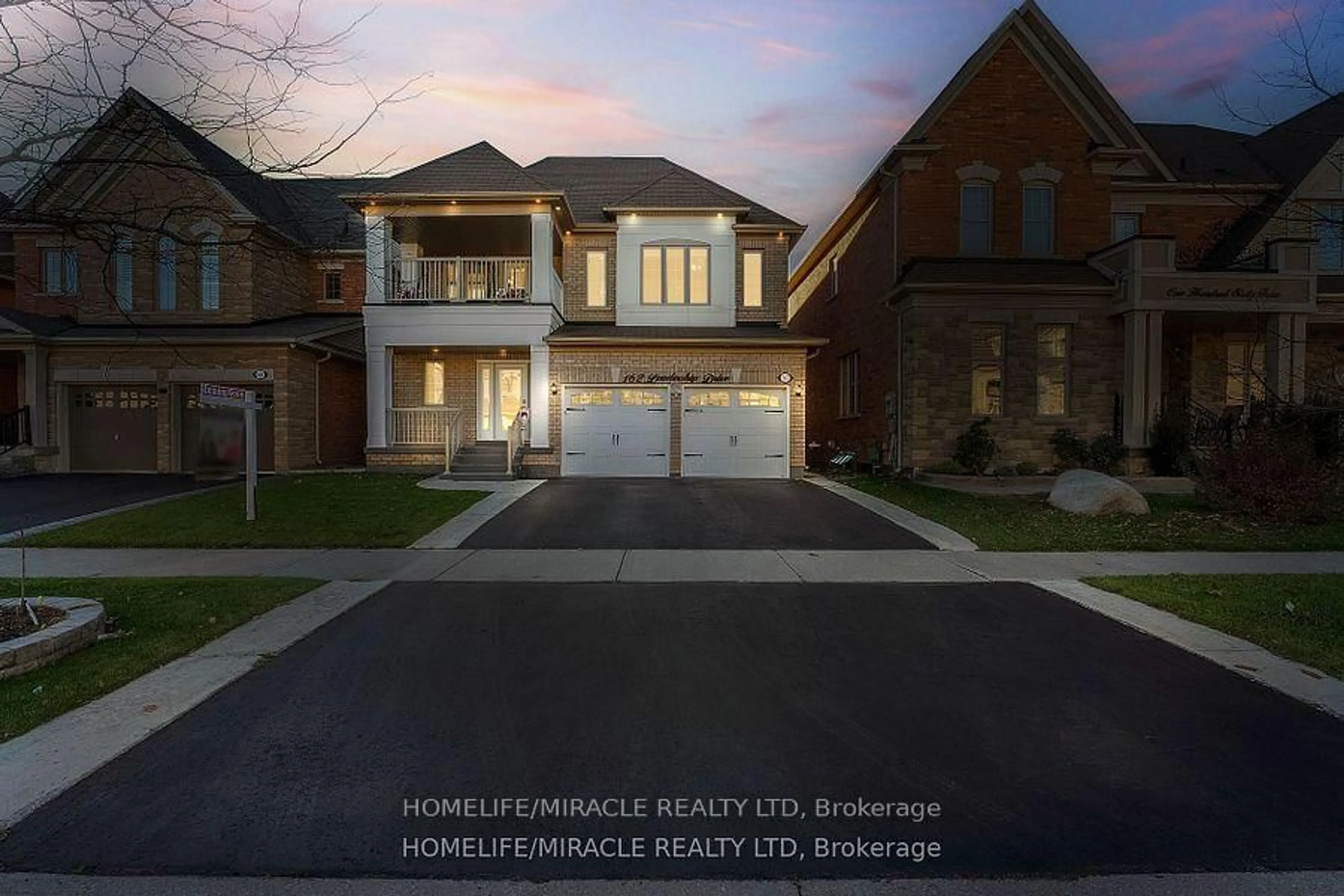 Home with brick exterior material, street for 162 Leadership Dr, Brampton Ontario L6Y 5T2