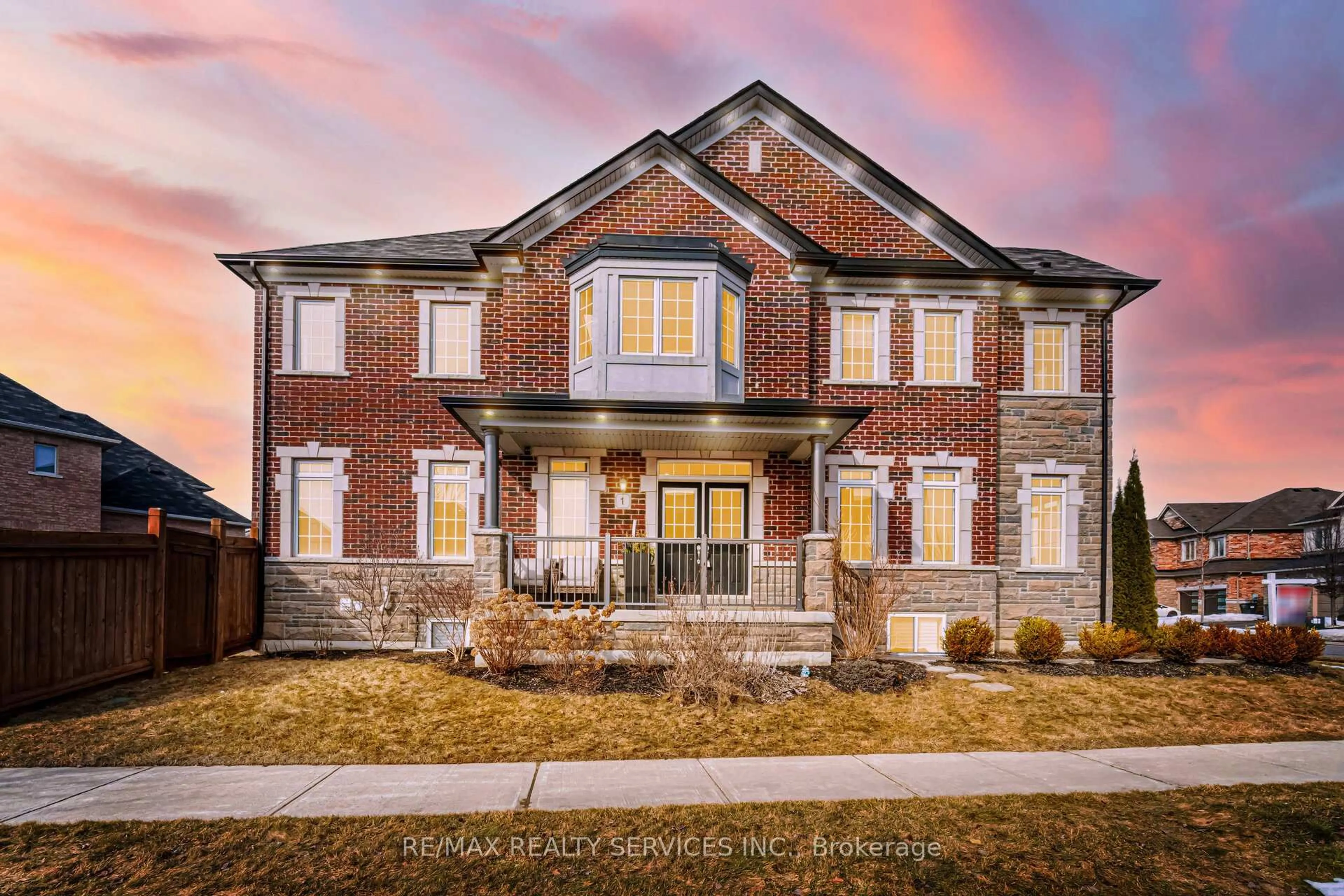 Home with brick exterior material, street for 1 Brookwater Cres, Caledon Ontario L7C 4A3