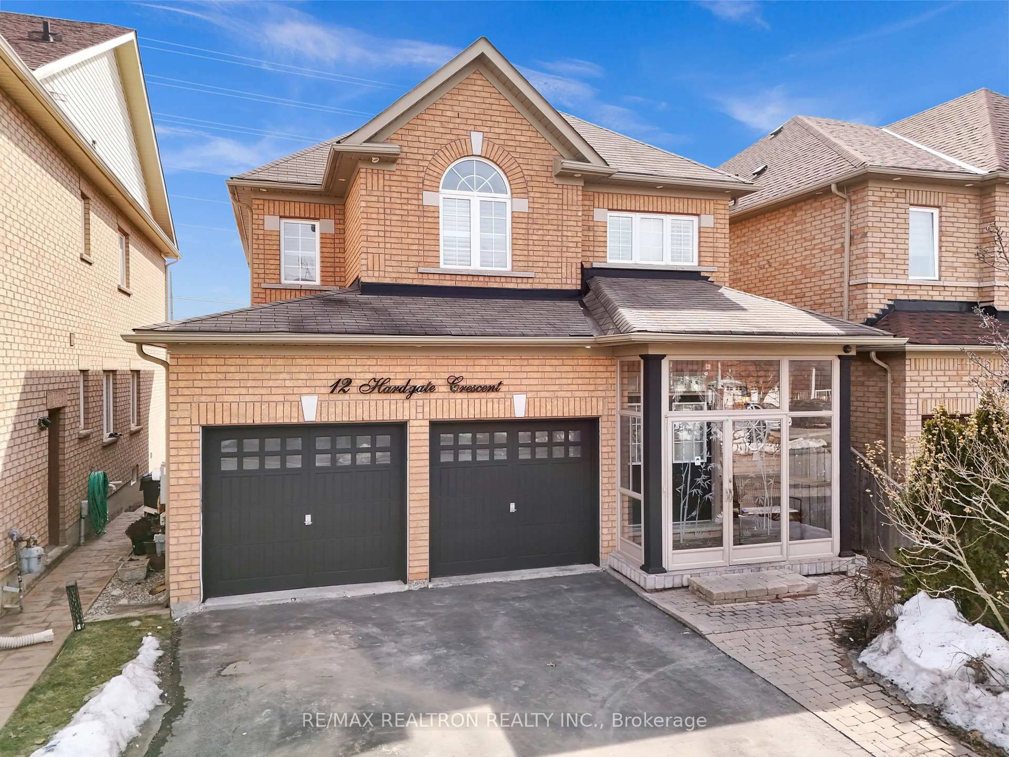 Home with brick exterior material, street for 12 Hardgate Cres, Brampton Ontario L7A 3V5