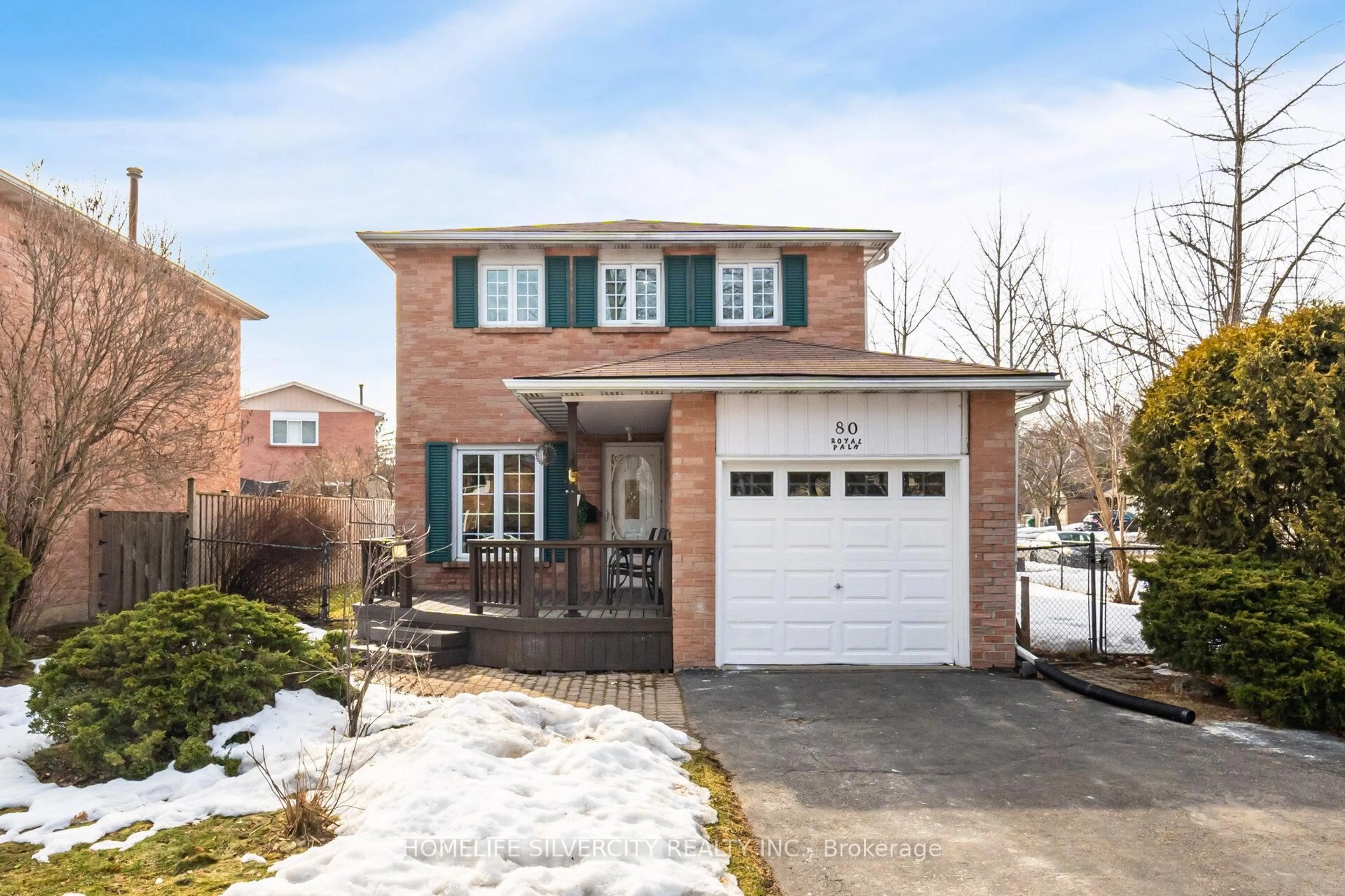 Home with brick exterior material, street for 80 Royal Palm Dr, Brampton Ontario L6Z 1P6