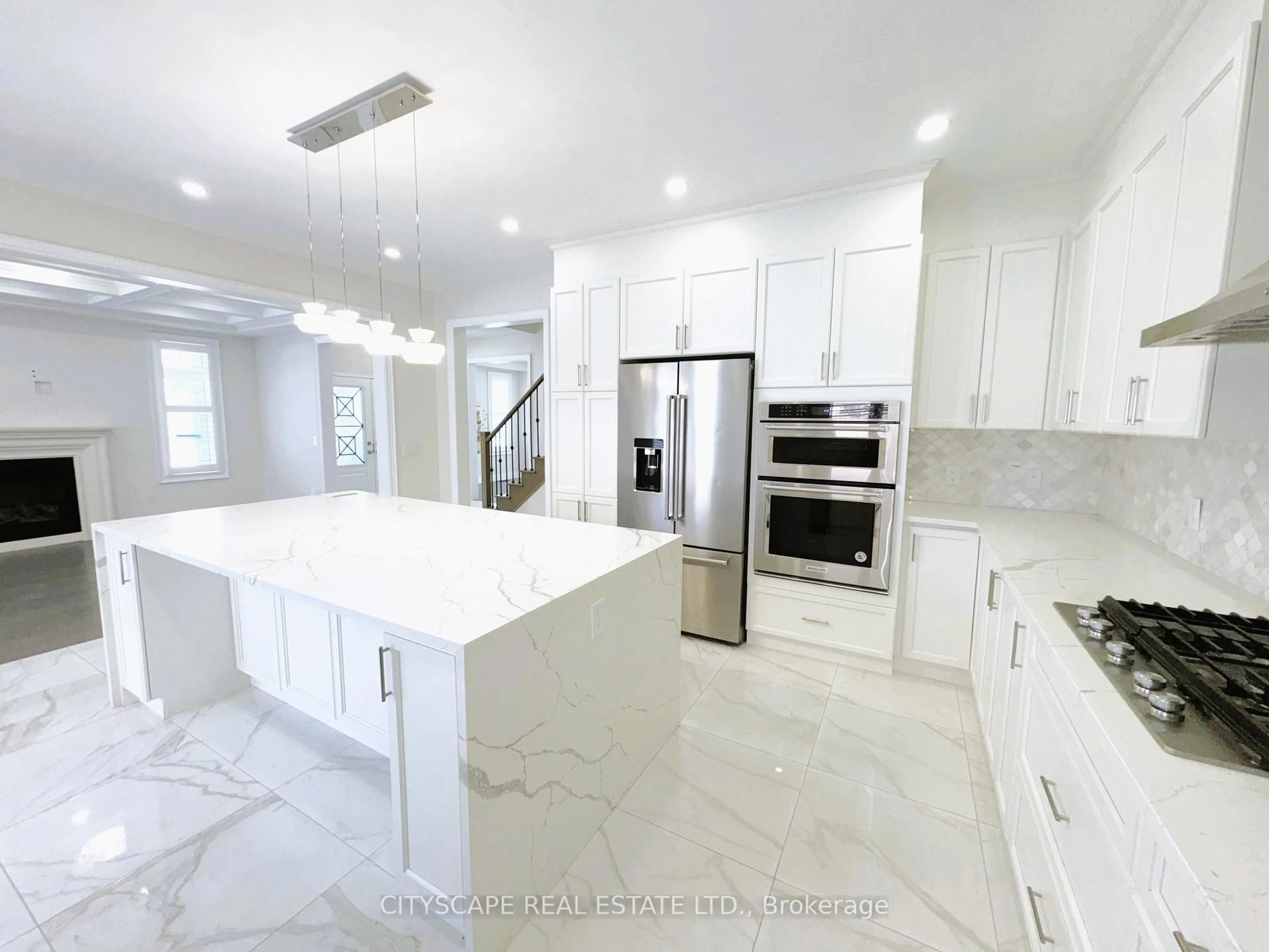 Contemporary kitchen, ceramic/tile floor for 2 Wheatberry Cres, Brampton Ontario L6R 4A1