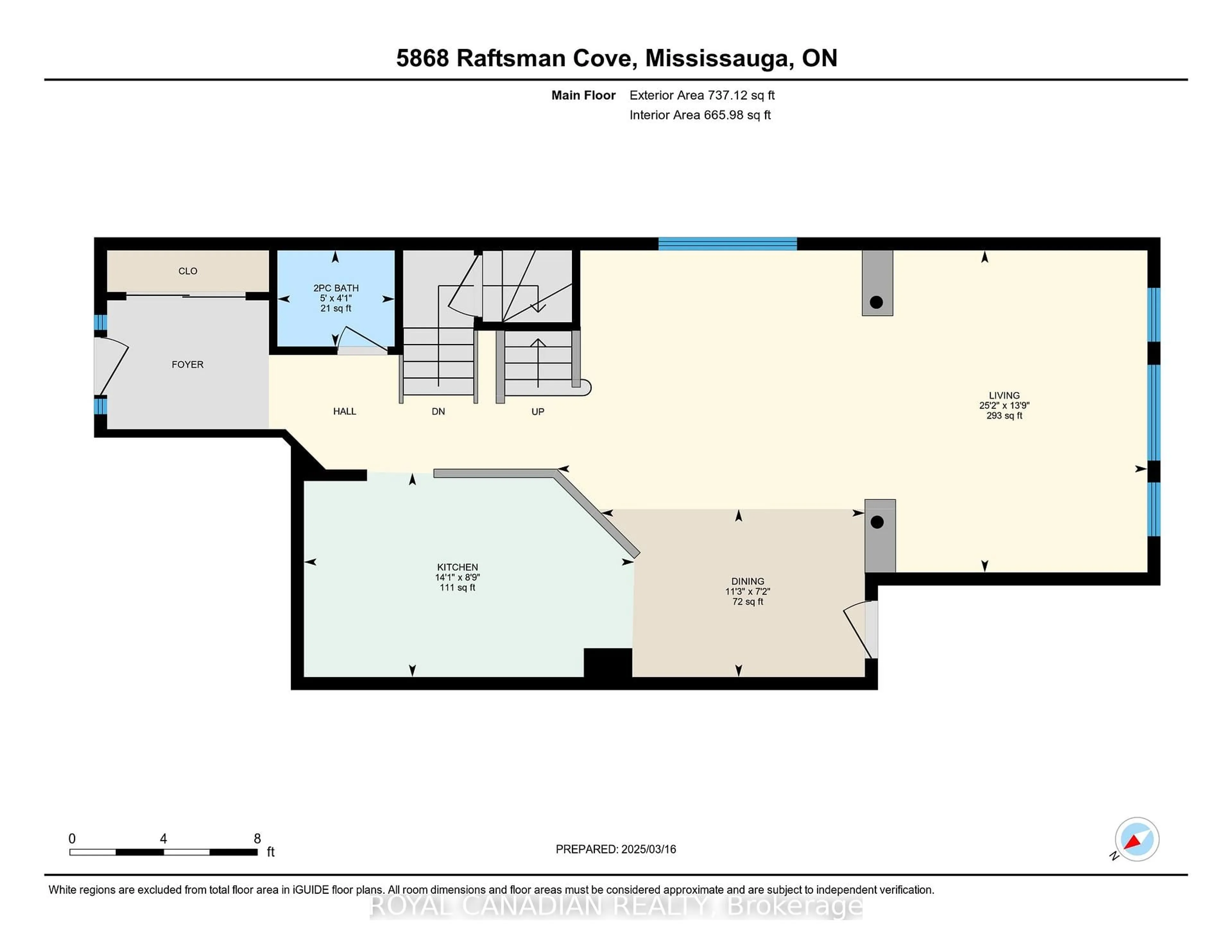 Floor plan for 5868 Raftsman Cove N/A, Mississauga Ontario L5M 6P2