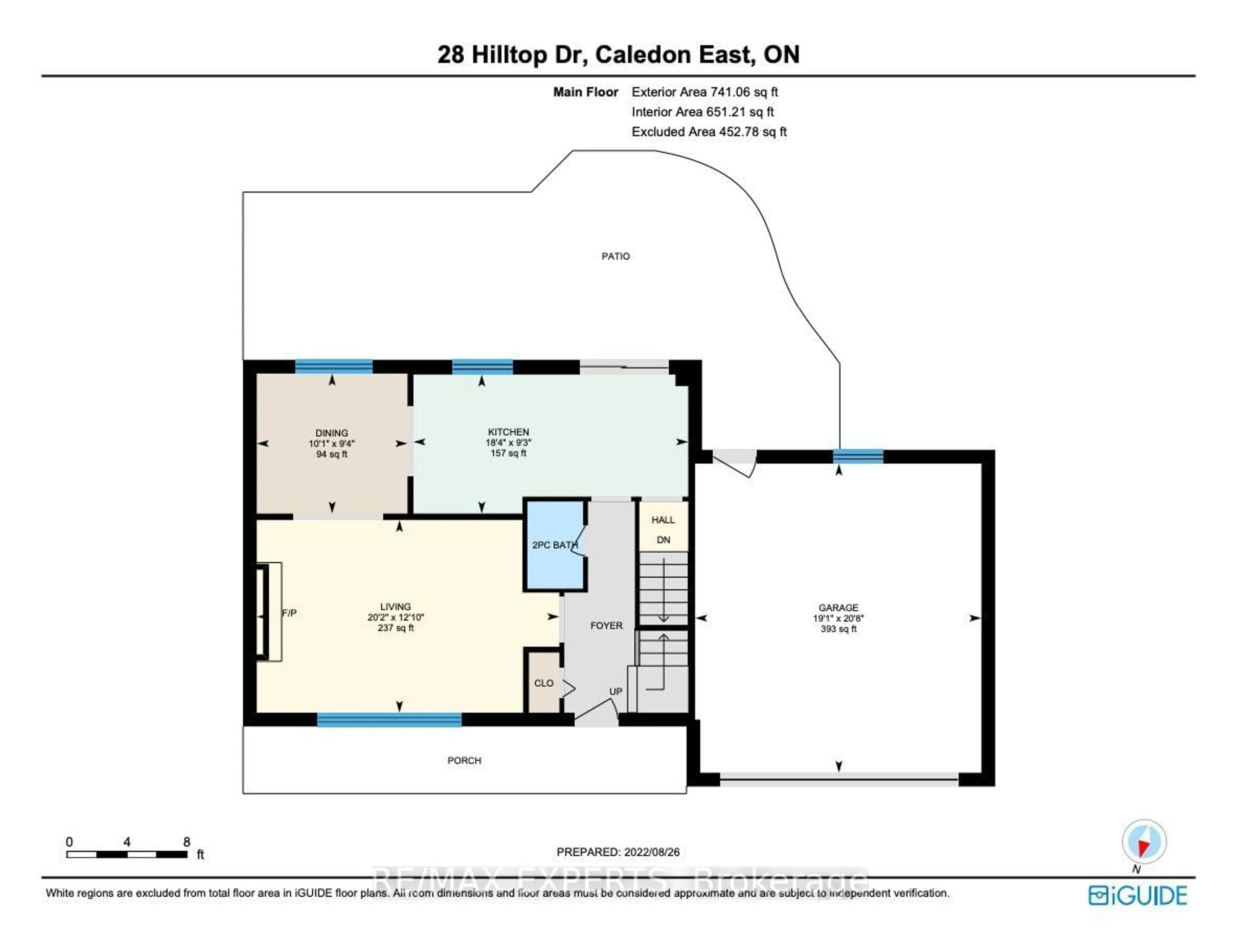 Floor plan for 28 Hilltop Dr, Caledon Ontario L7C 1K7