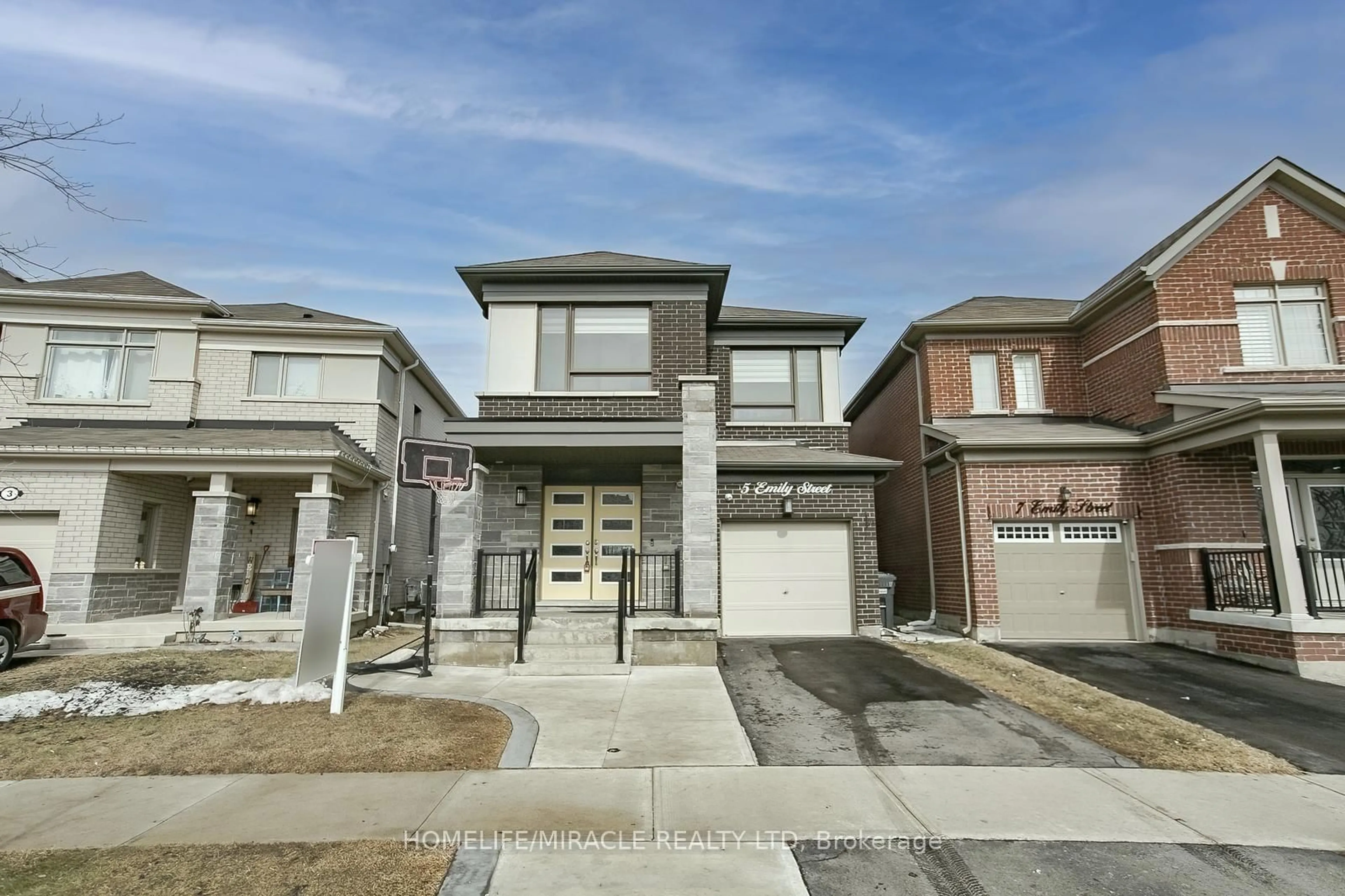 Home with brick exterior material, street for 5 Emily St, Brampton Ontario L7A 5E5