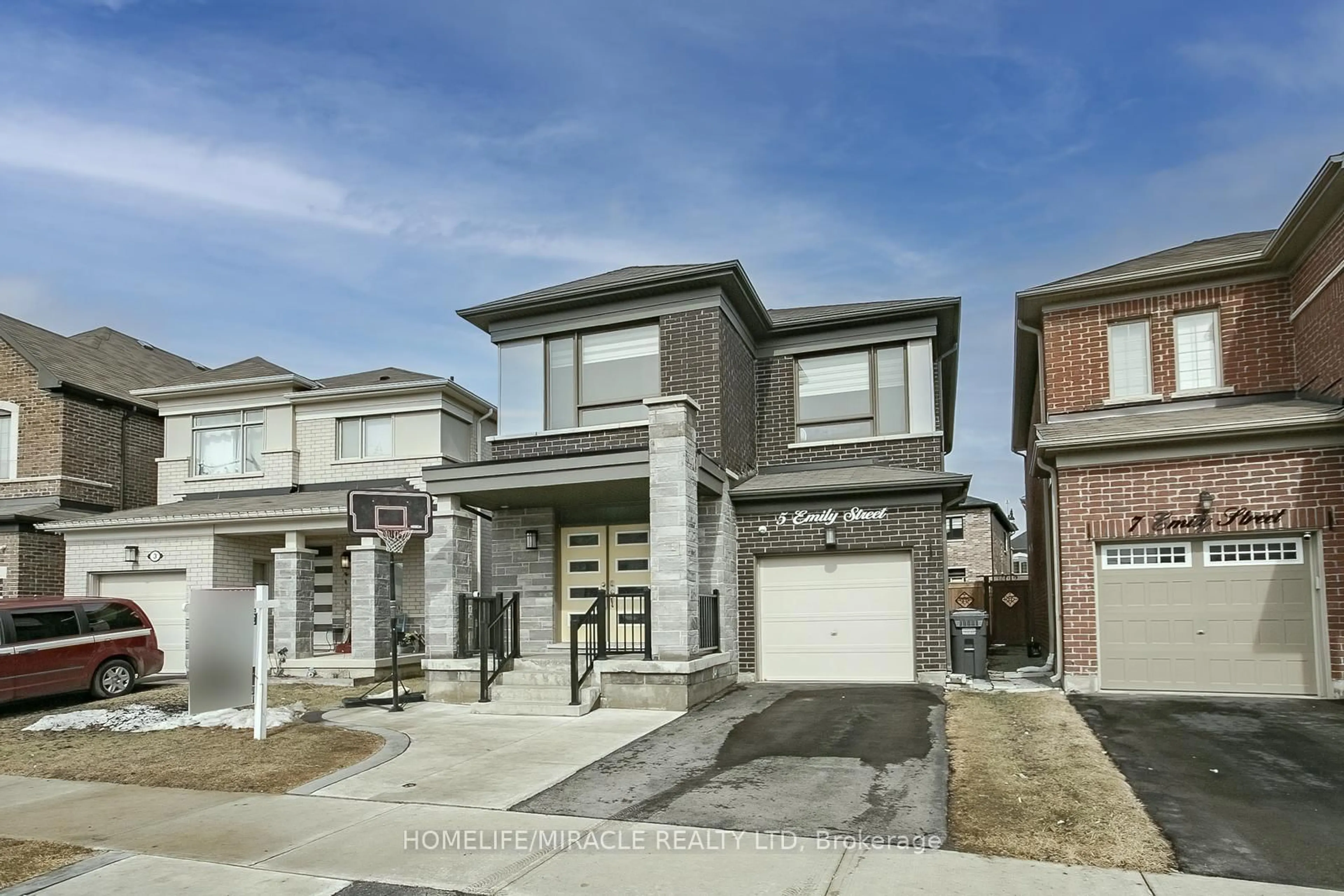 Home with brick exterior material, street for 5 Emily St, Brampton Ontario L7A 5E5