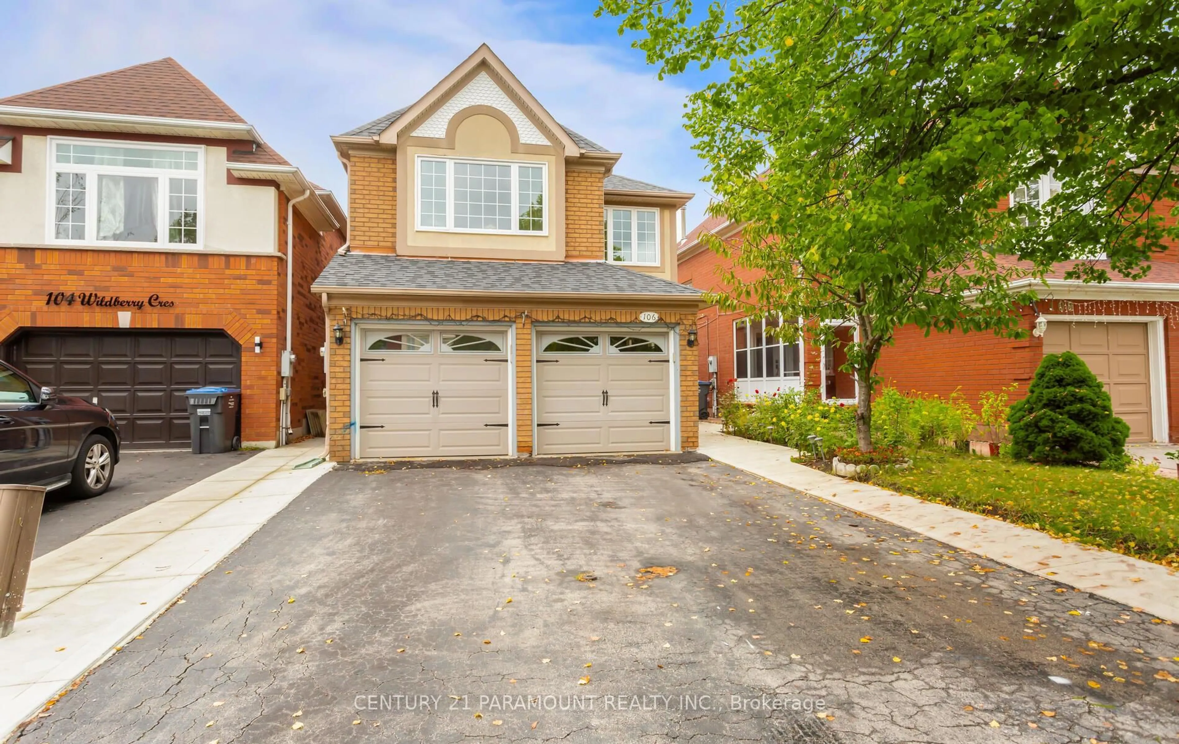 Home with brick exterior material, street for 106 Wildberry Cres, Brampton Ontario L6R 1J8