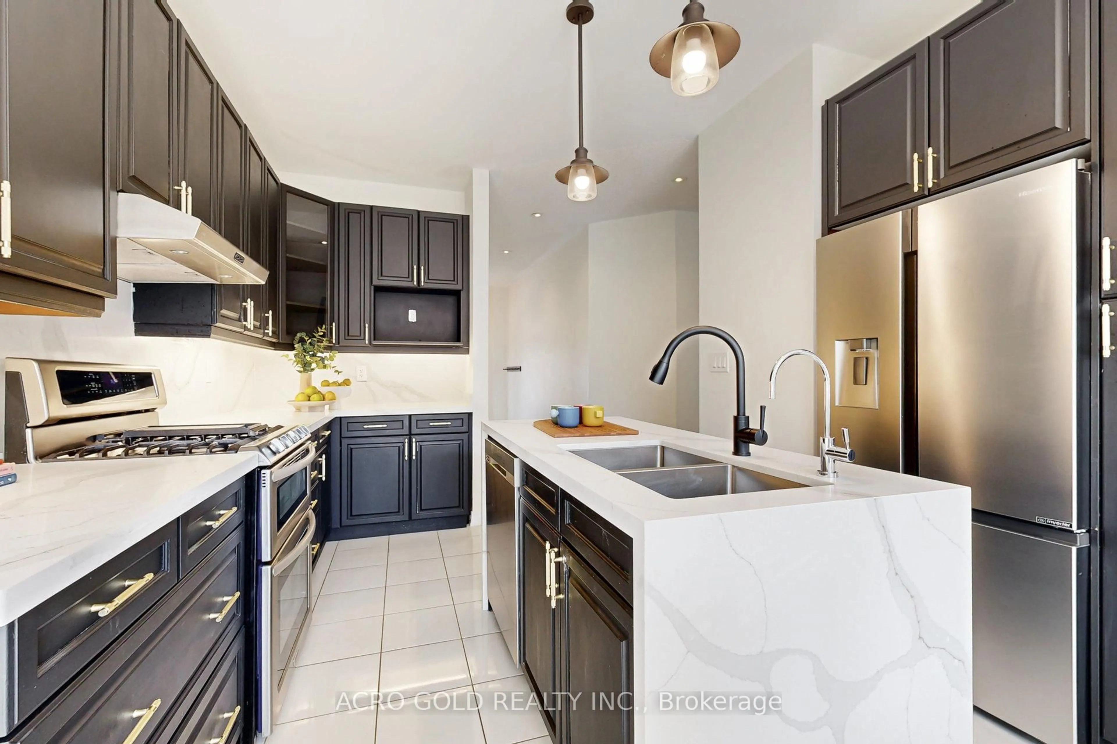 Contemporary kitchen, ceramic/tile floor for 4681 Ray Lane, Burlington Ontario L7M 0N9