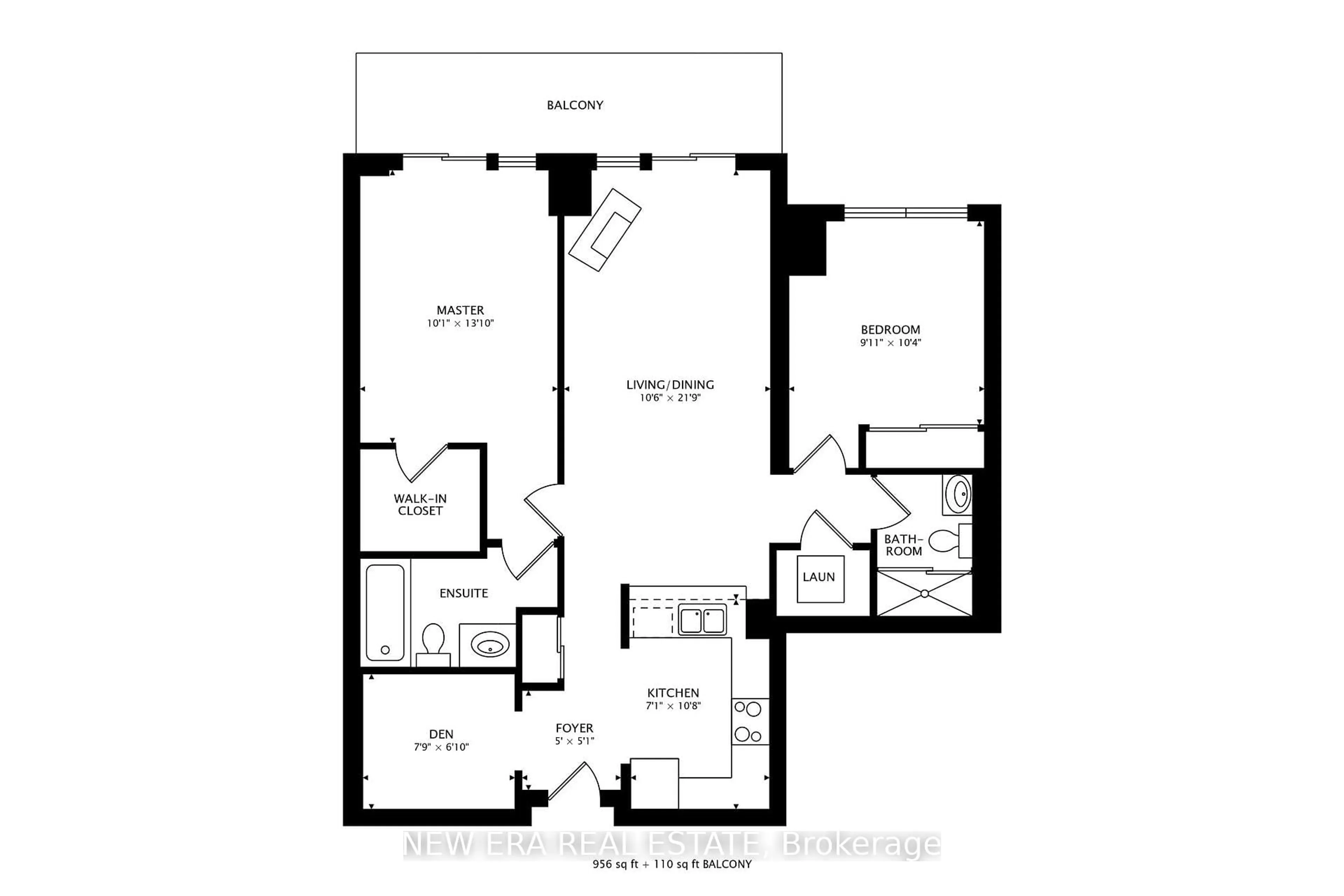 Floor plan for 1359 Rathburn Rd #710, Mississauga Ontario L4W 5P7