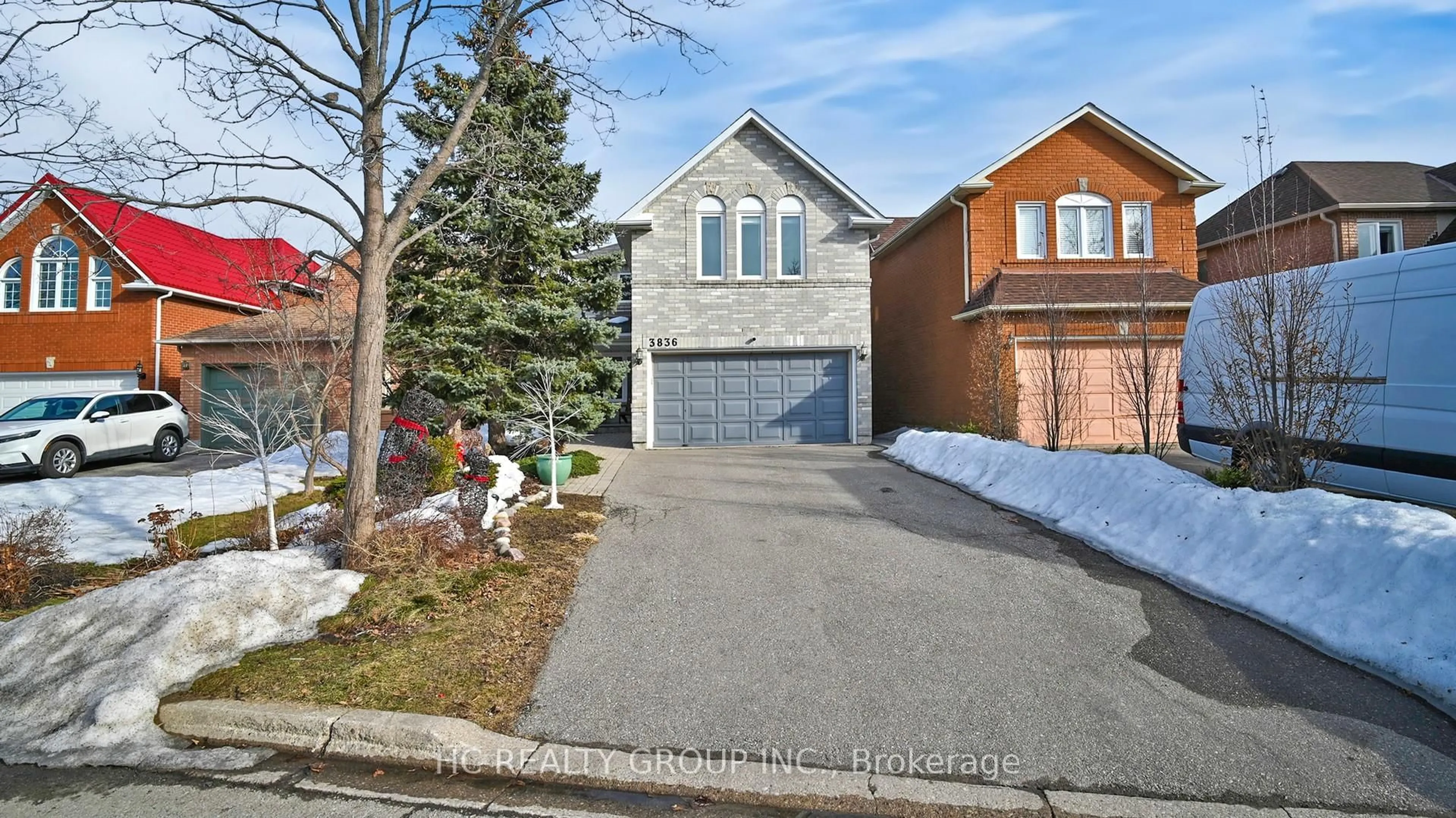 Home with brick exterior material, street for 3836 Ponderosa Lane, Mississauga Ontario L5N 6W3