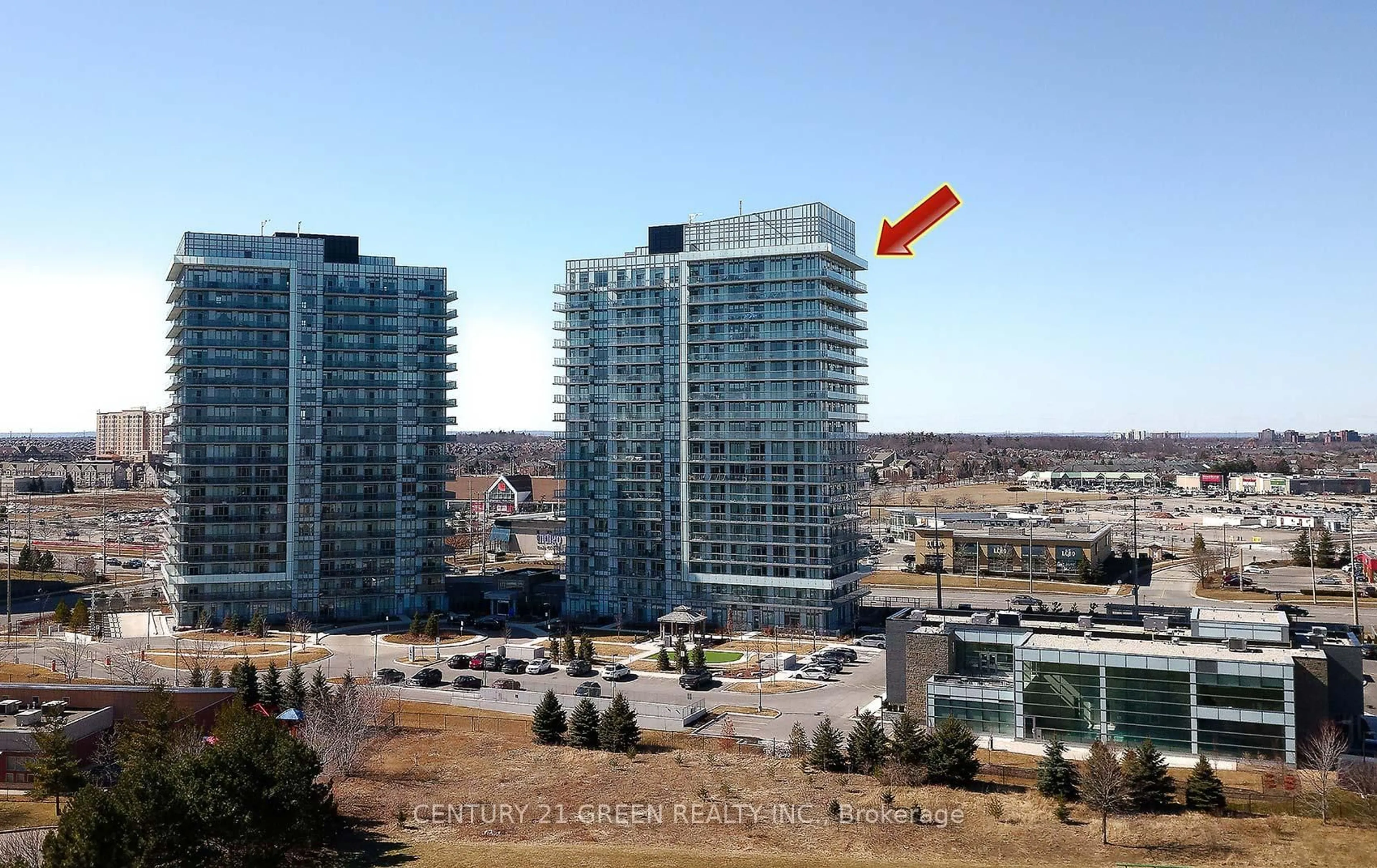 A pic from outside/outdoor area/front of a property/back of a property/a pic from drone, city buildings view from balcony for 4655 Glen Erin Dr #PH4, Mississauga Ontario L5M 0Z1