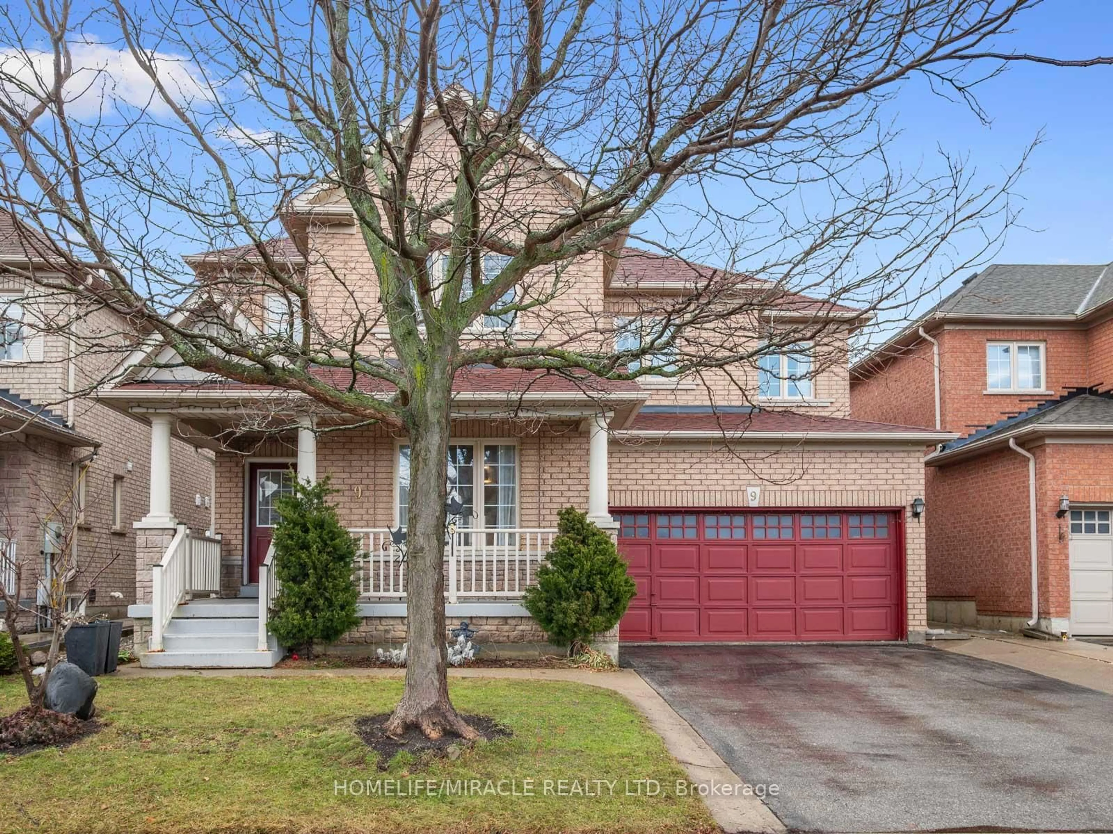 Home with brick exterior material, street for 9 Hopecrest Pl, Brampton Ontario L6R 2V2