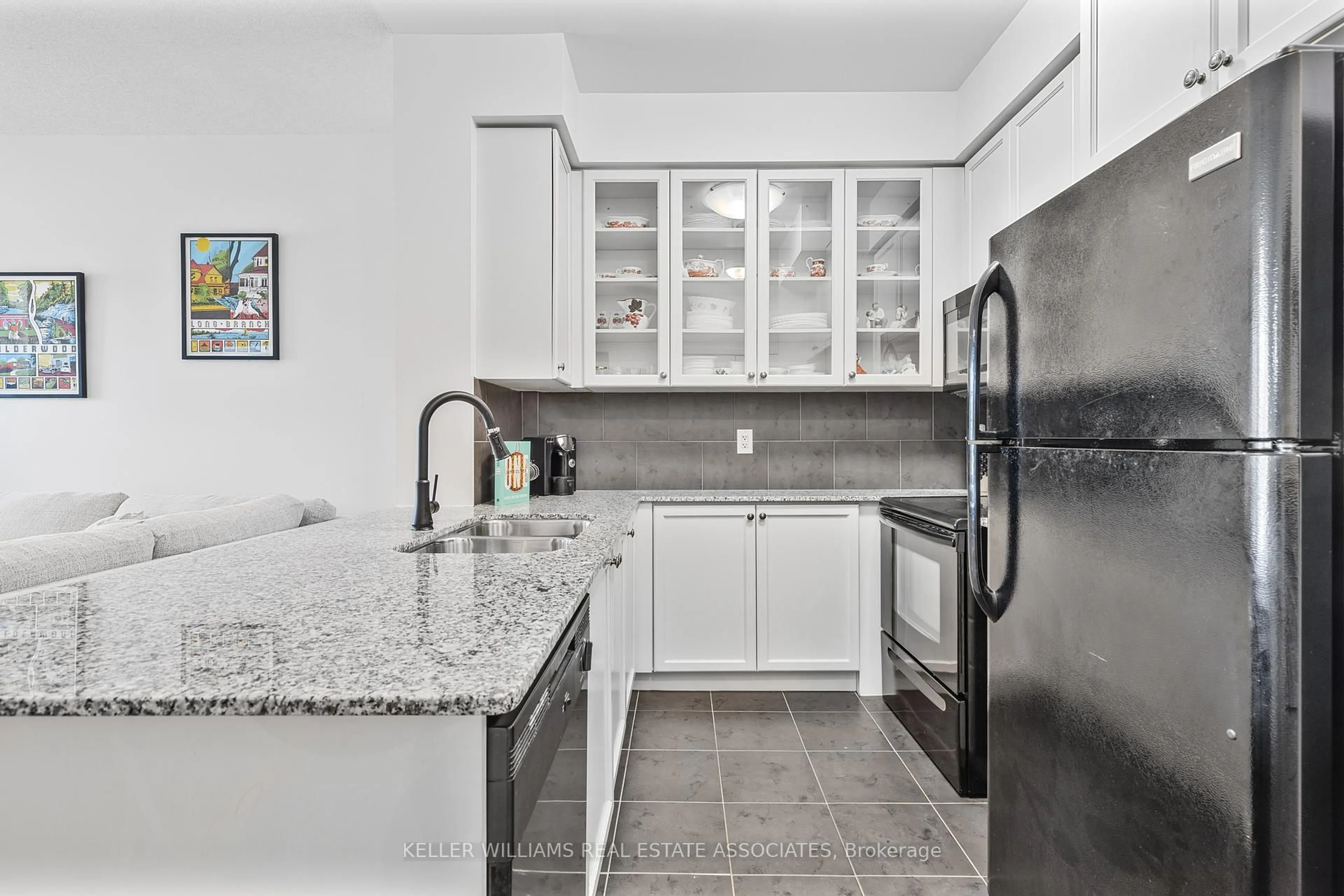 Standard kitchen, ceramic/tile floor for 235 Sherway Gardens Rd #103, Toronto Ontario M9C 0A2