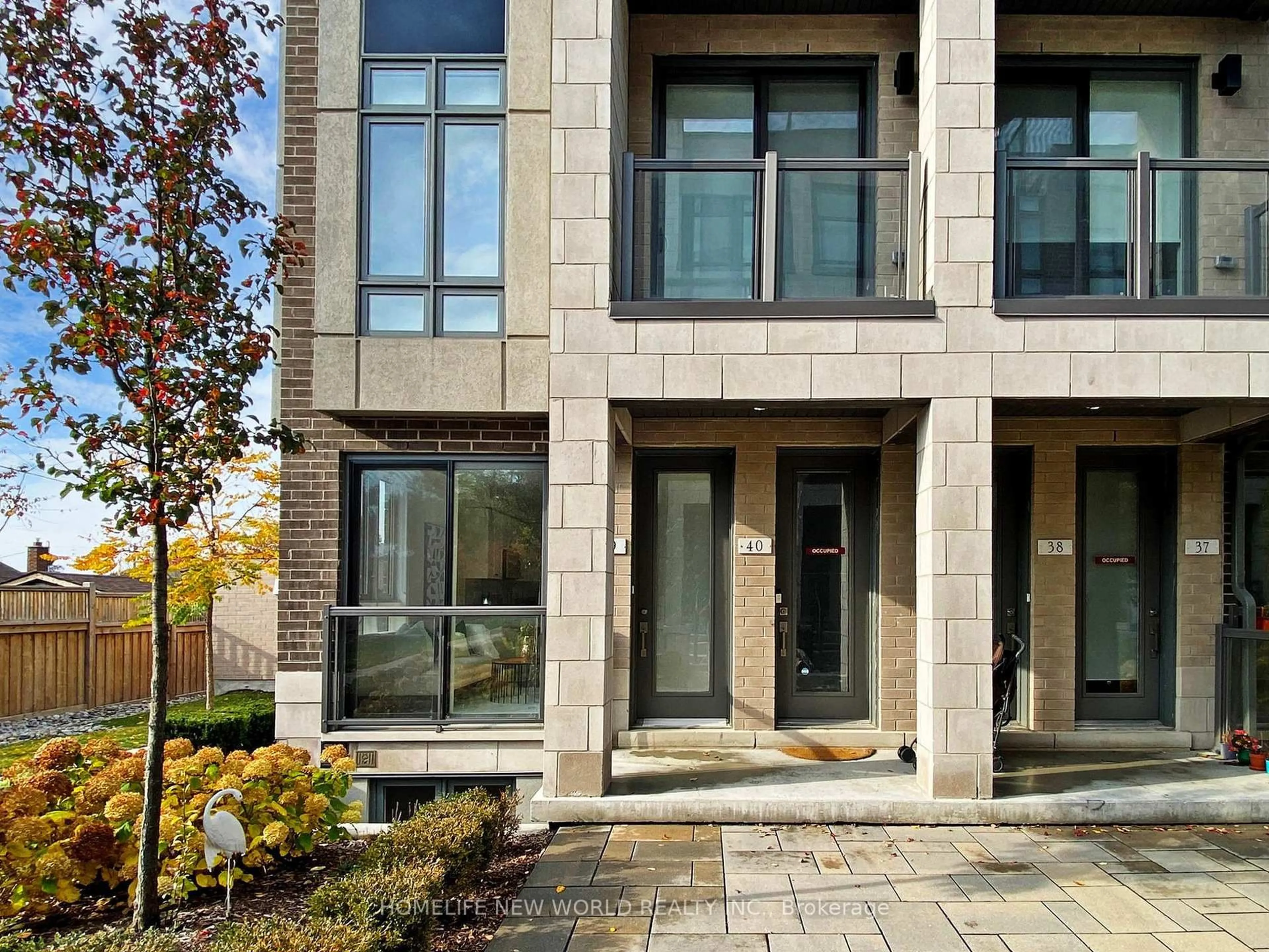 Home with brick exterior material, street for 717 Lawrence Ave #39, Toronto Ontario M6A 0C6