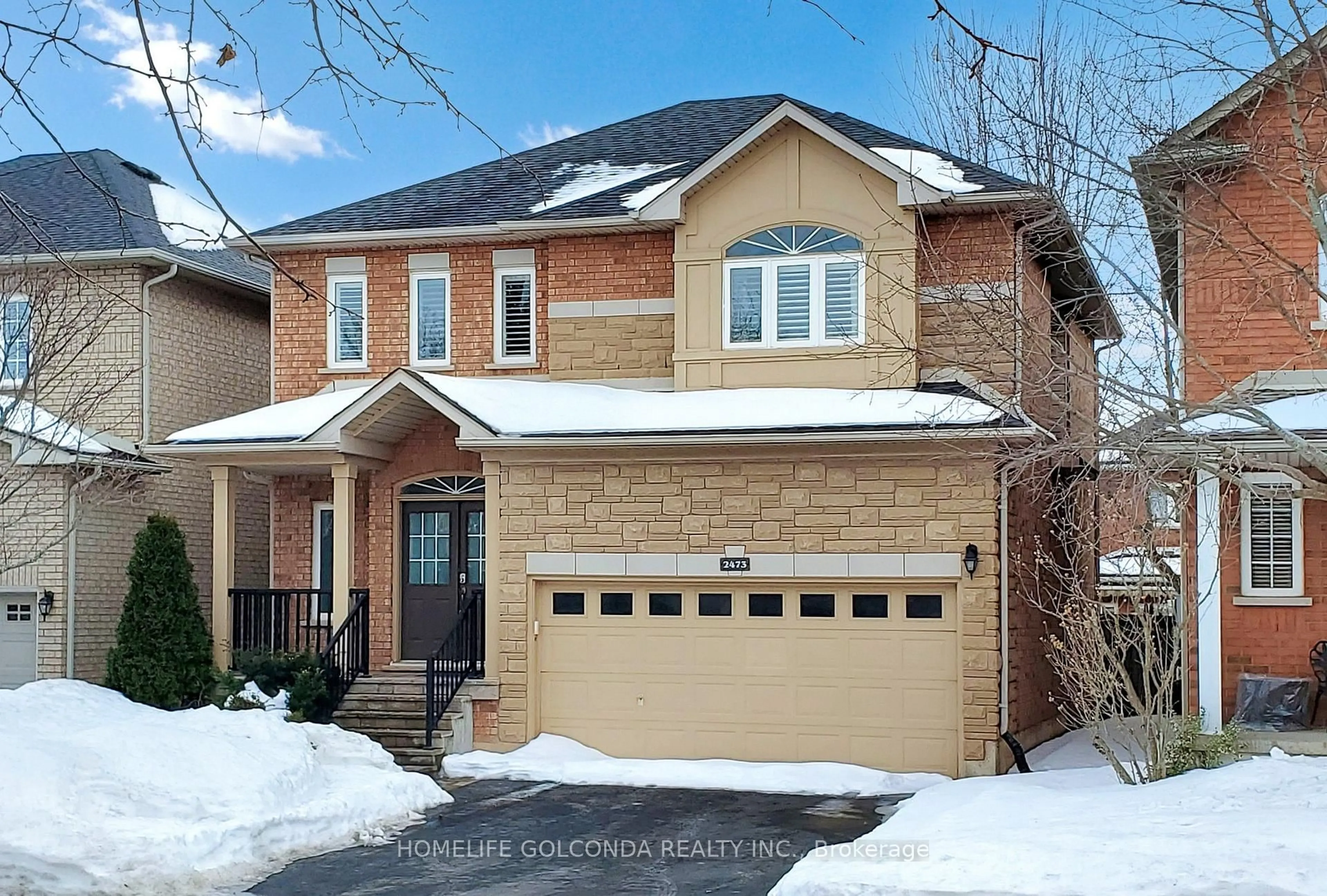 Home with brick exterior material, street for 2473 Blue Holly Cres, Oakville Ontario L6M 4V4