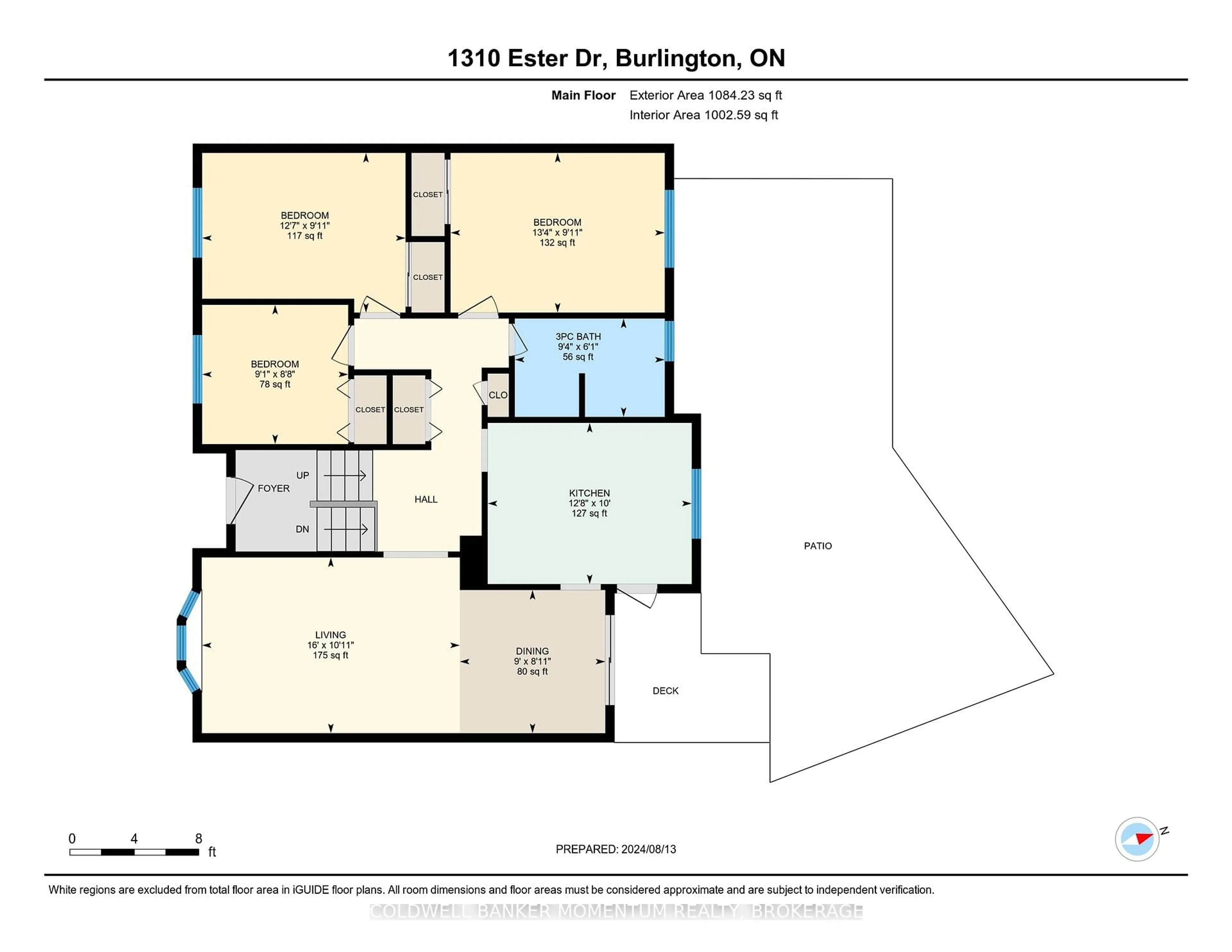 Floor plan for 1310 Ester Dr, Burlington Ontario L7P 1L1