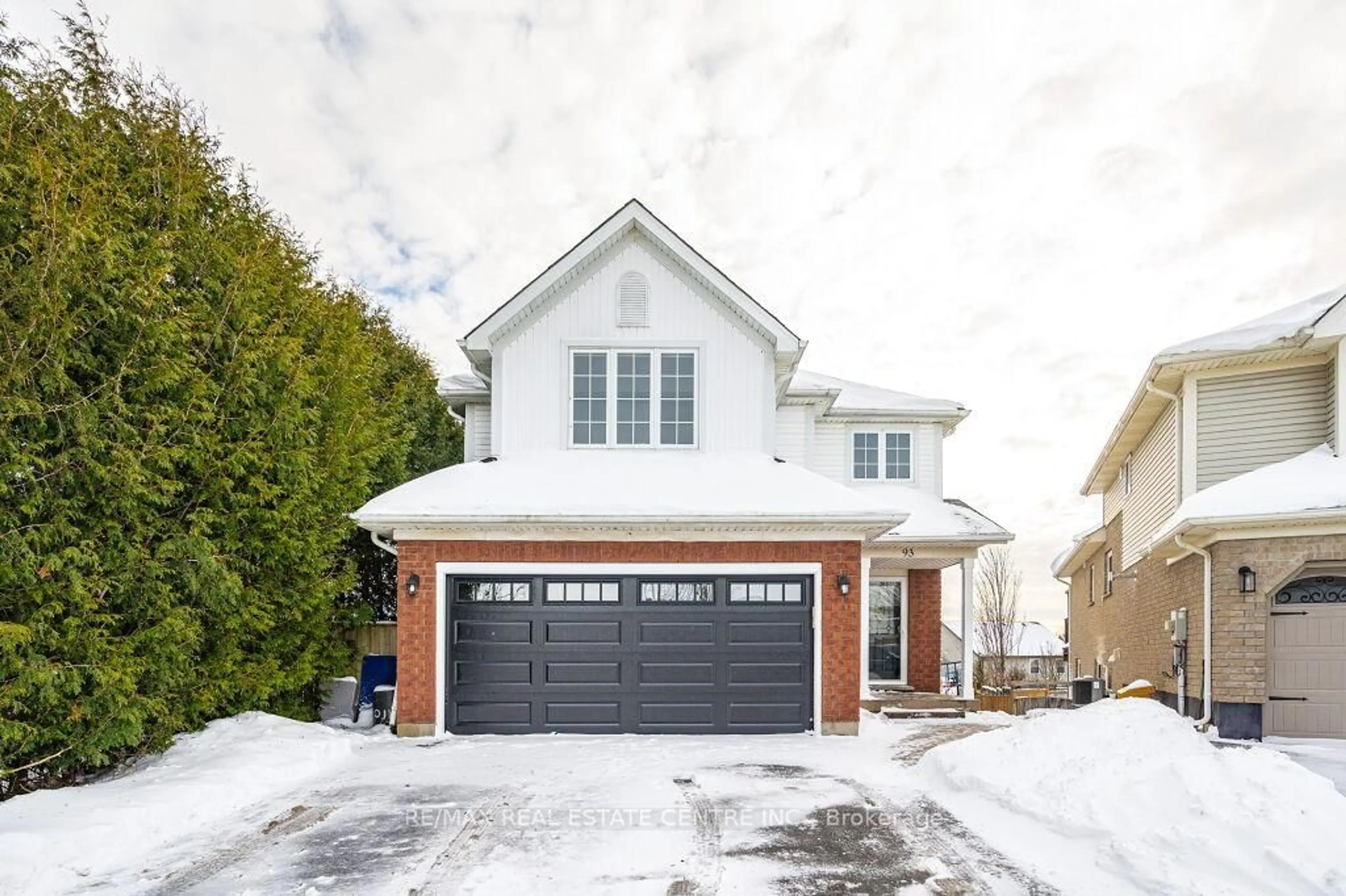 Home with brick exterior material, street for 93 Biscayne Cres, Orangeville Ontario L9W 5E5