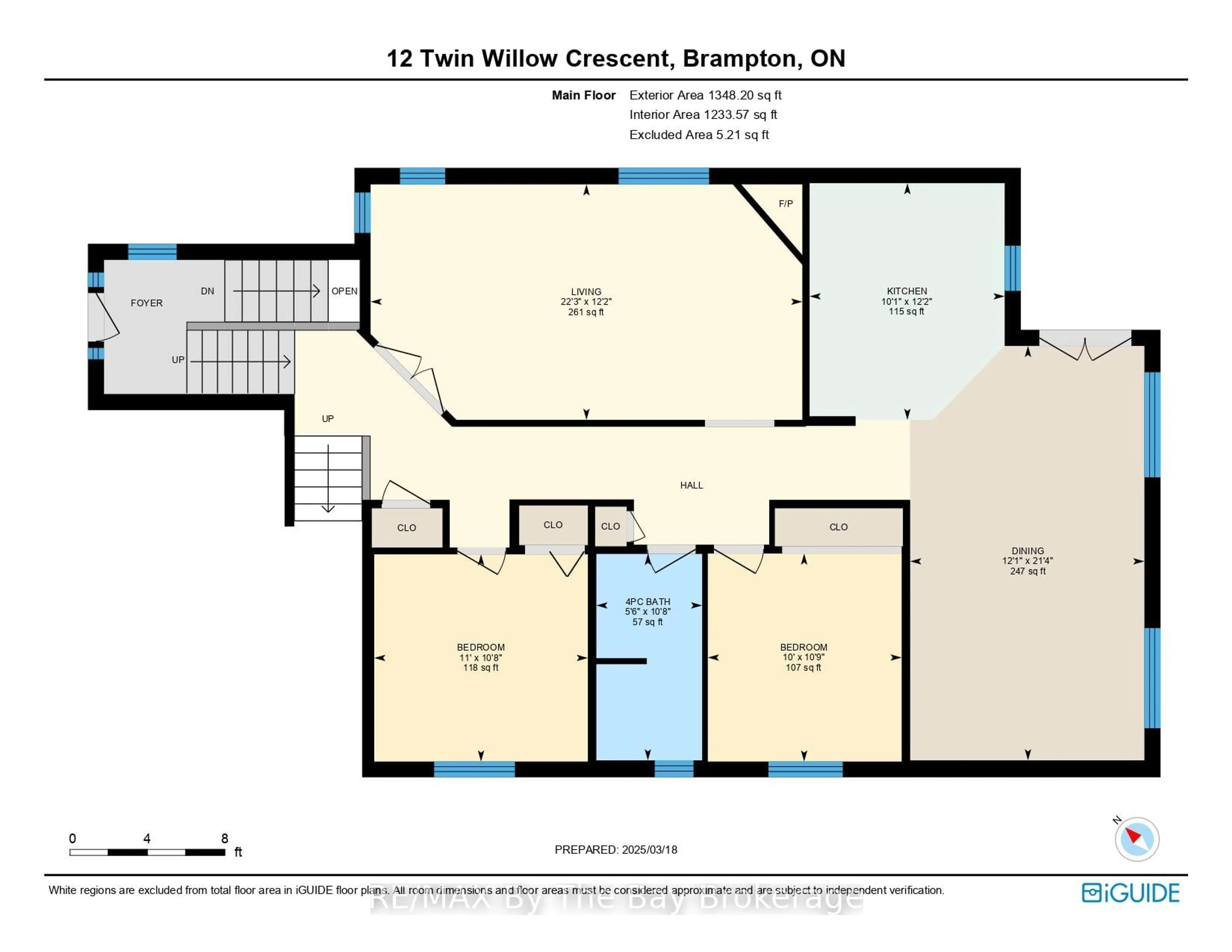 Floor plan for 12 Twin Willow Cres, Brampton Ontario L7A 1J9