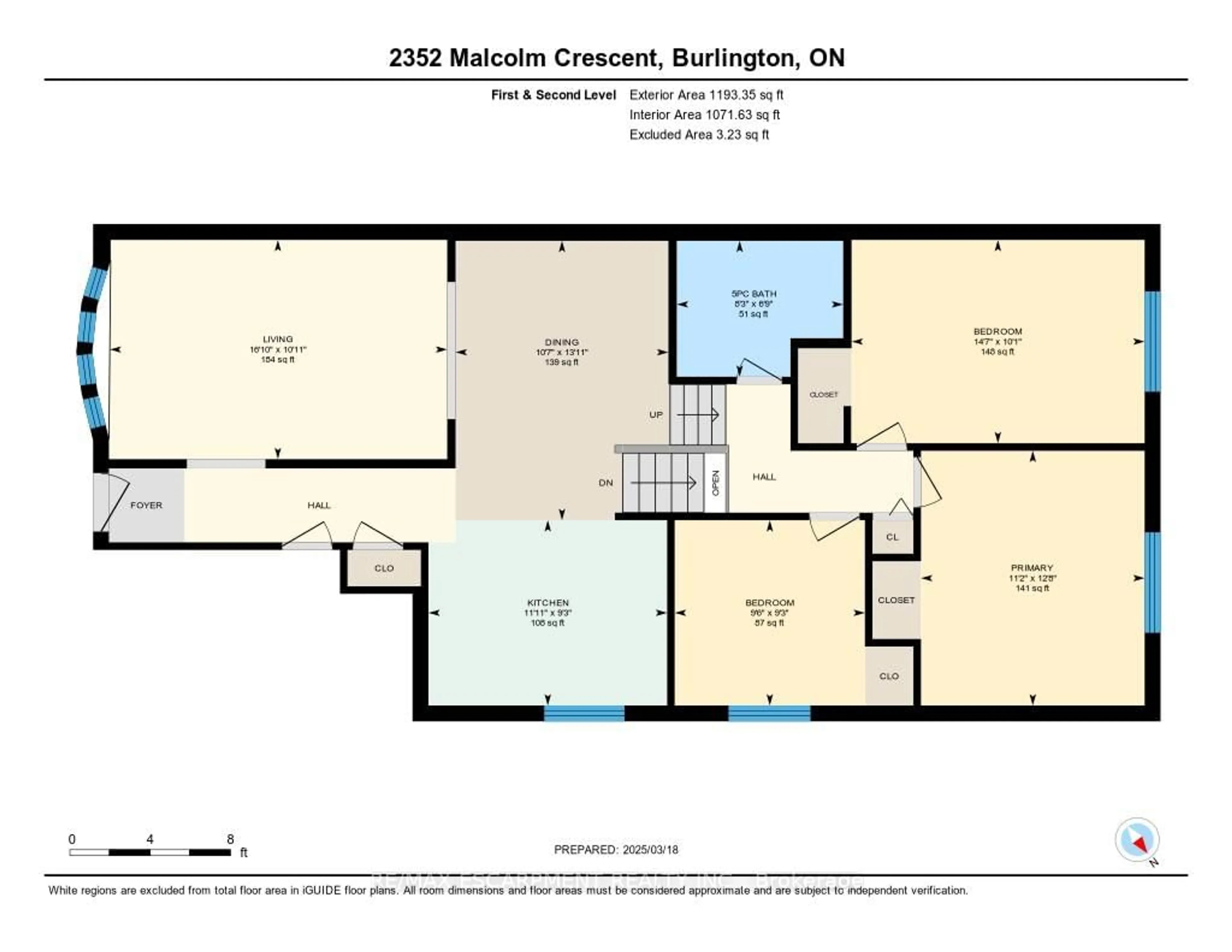 Floor plan for 2352 MALCOLM Cres, Burlington Ontario L7P 4H4