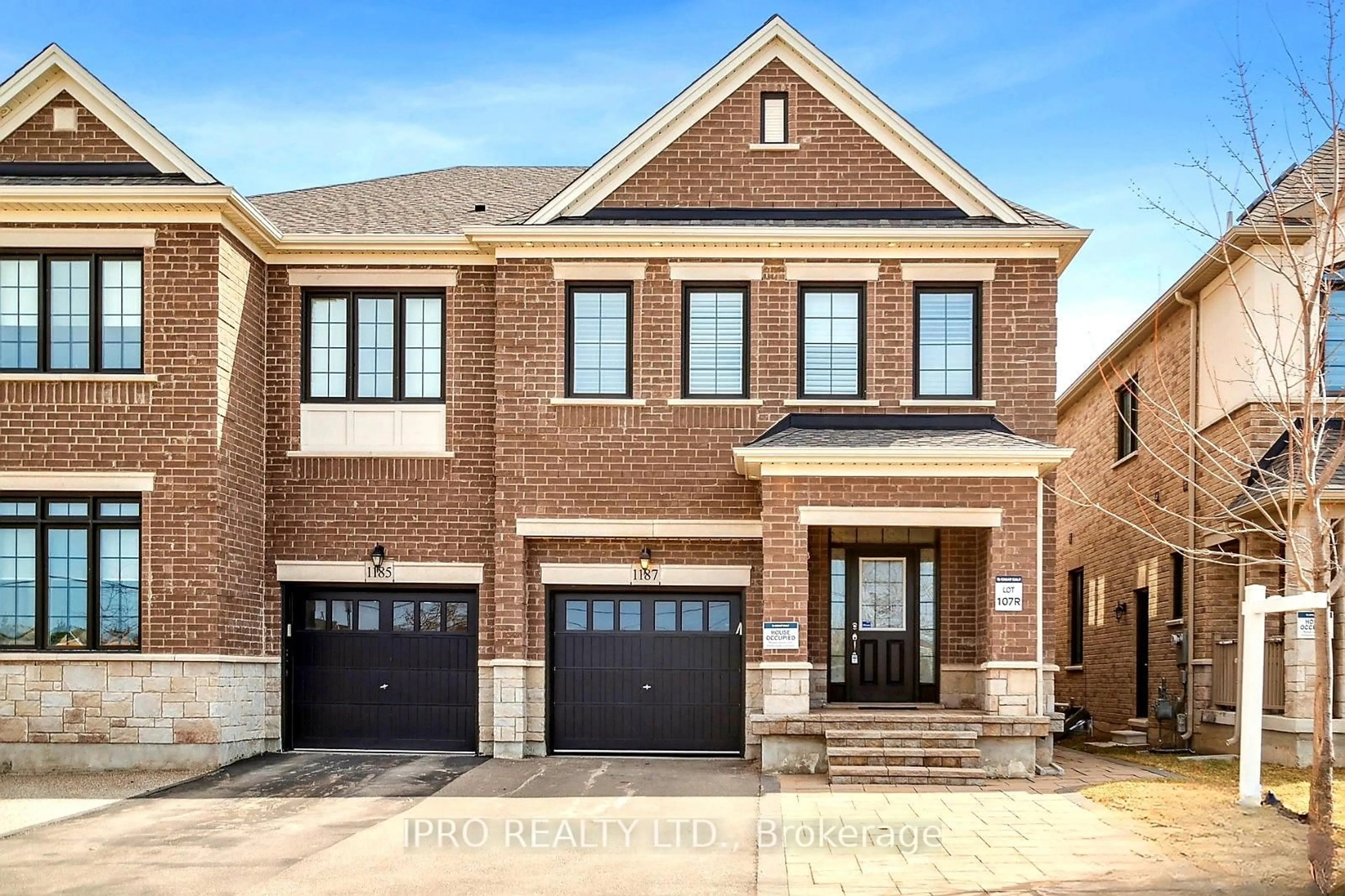 Home with brick exterior material, street for 1187 Raspberry Terr, Milton Ontario L9E 1K3