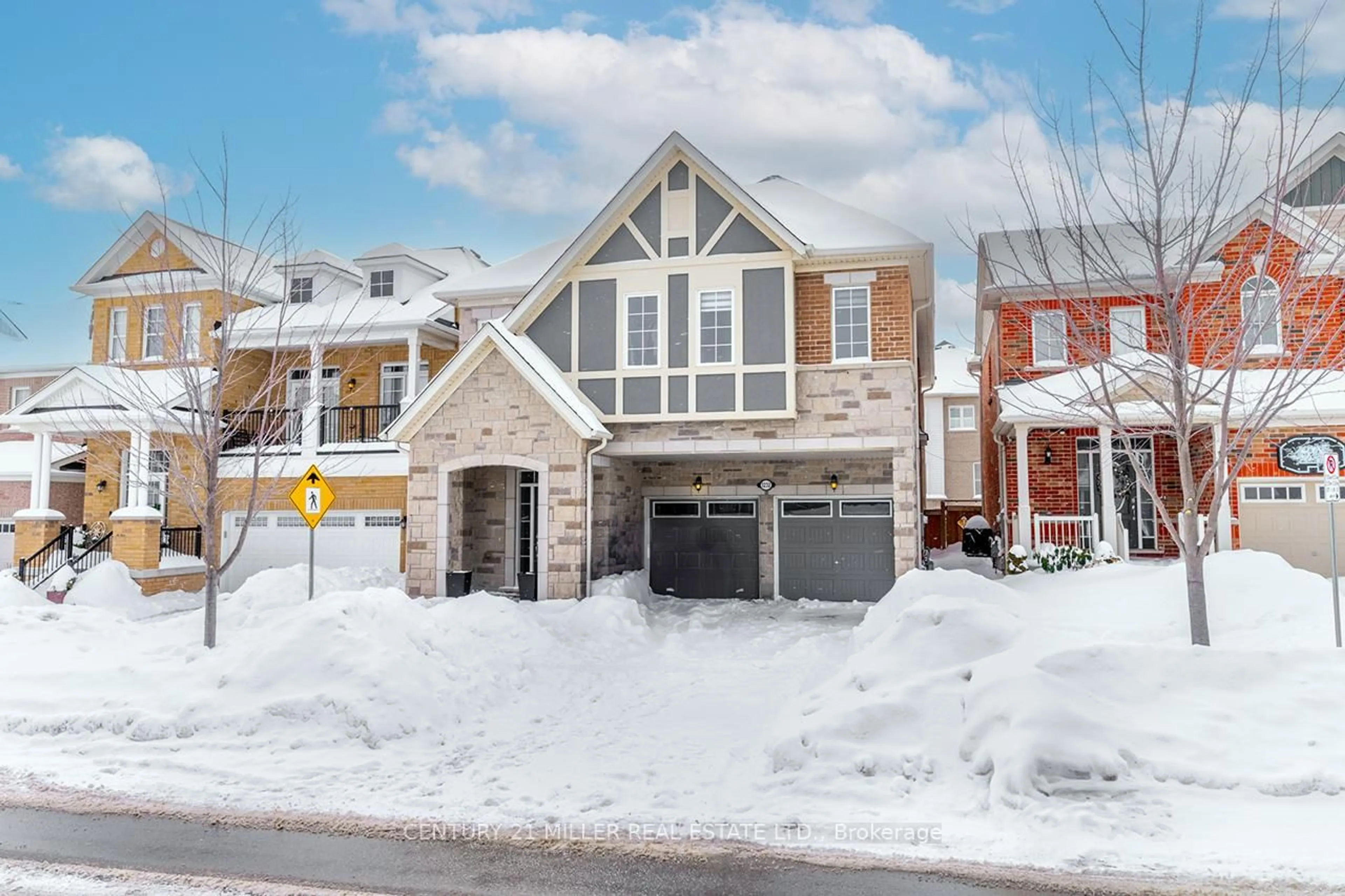 Home with brick exterior material, street for 1232 Leger Way, Milton Ontario L9E 1E4