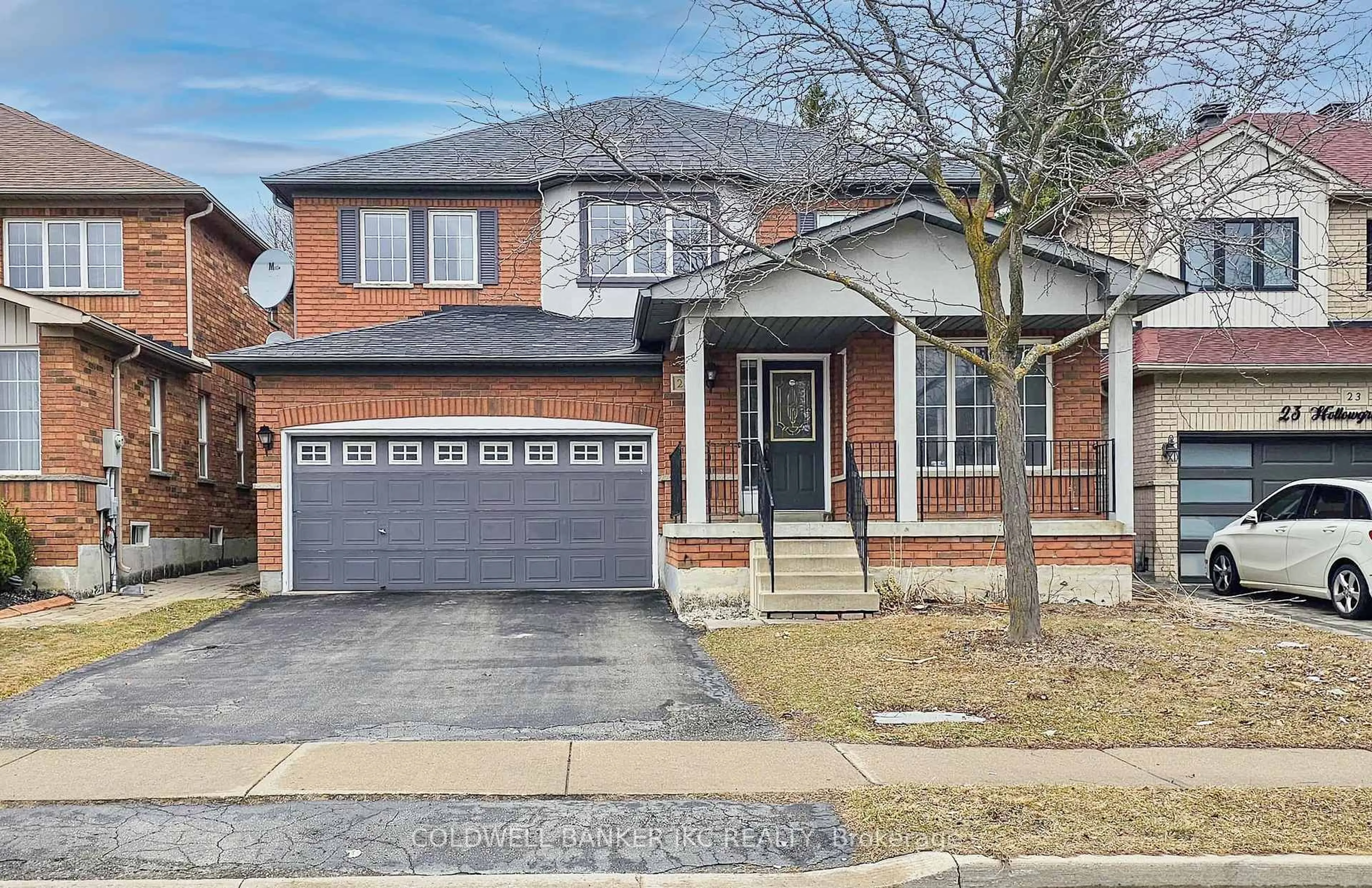 Home with brick exterior material, street for 25 Hollowgrove Blvd, Brampton Ontario L6P 1B1