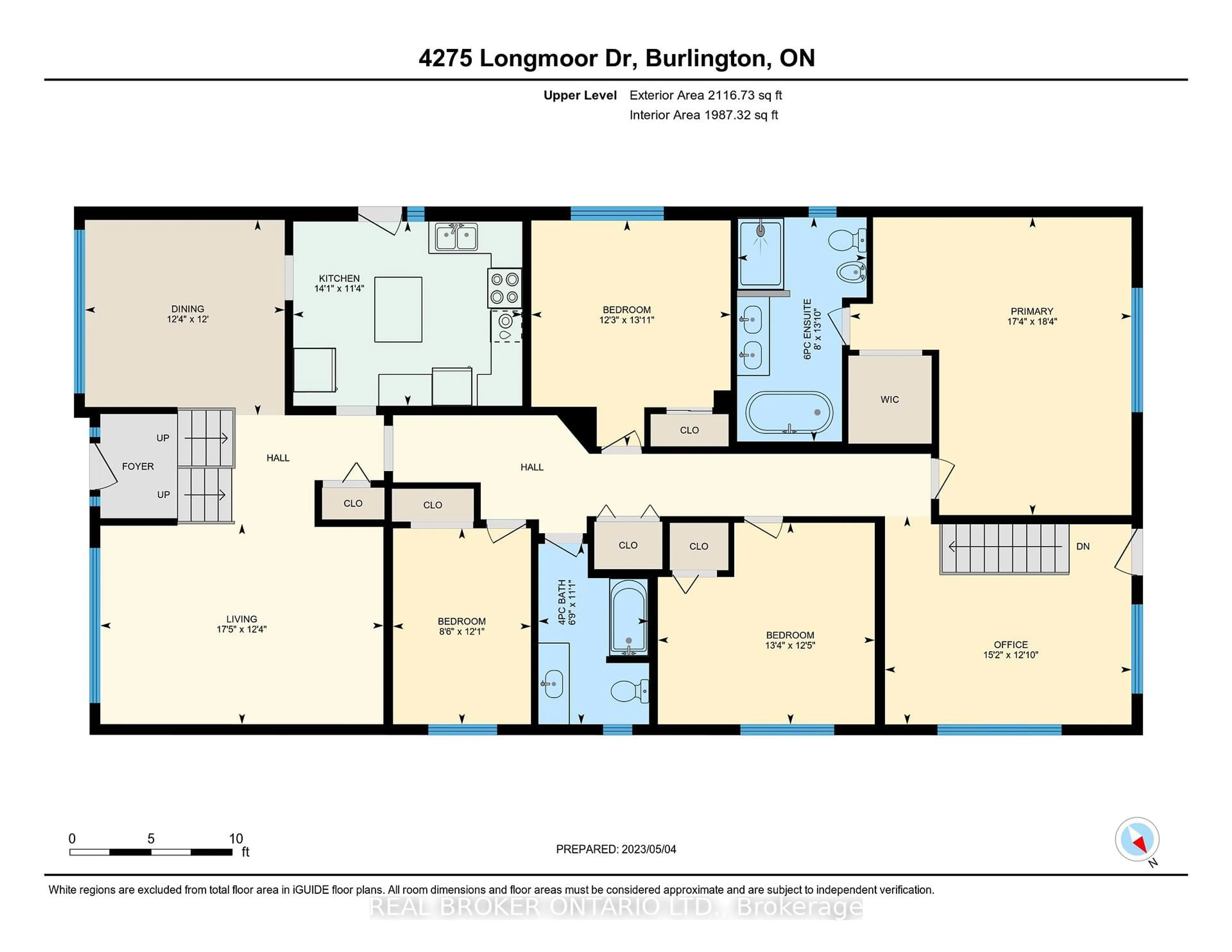 Floor plan for 4275 Longmoor Dr, Burlington Ontario L7L 5A4