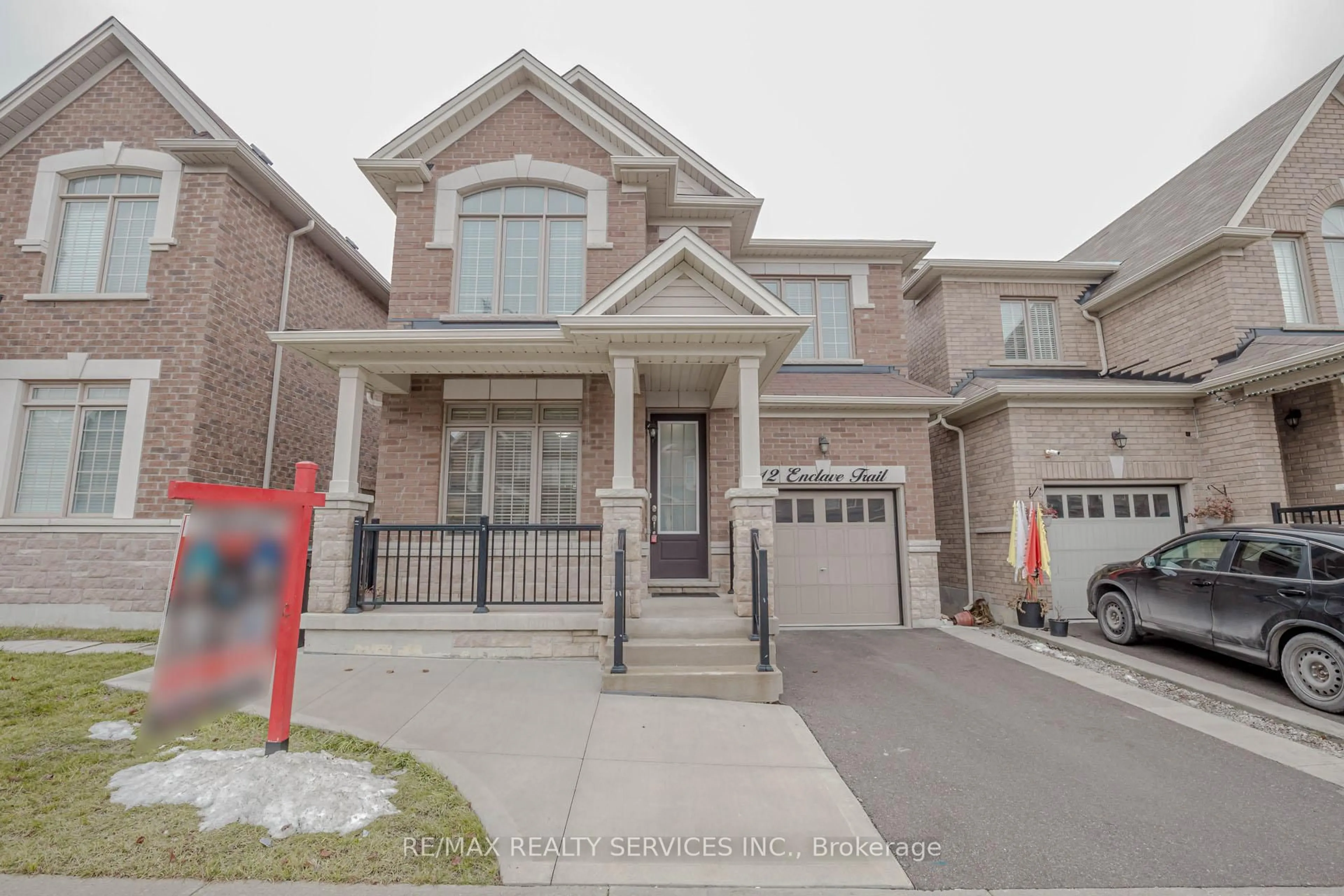 Home with brick exterior material, street for 12 Enclave Tr, Brampton Ontario L6R 4B3