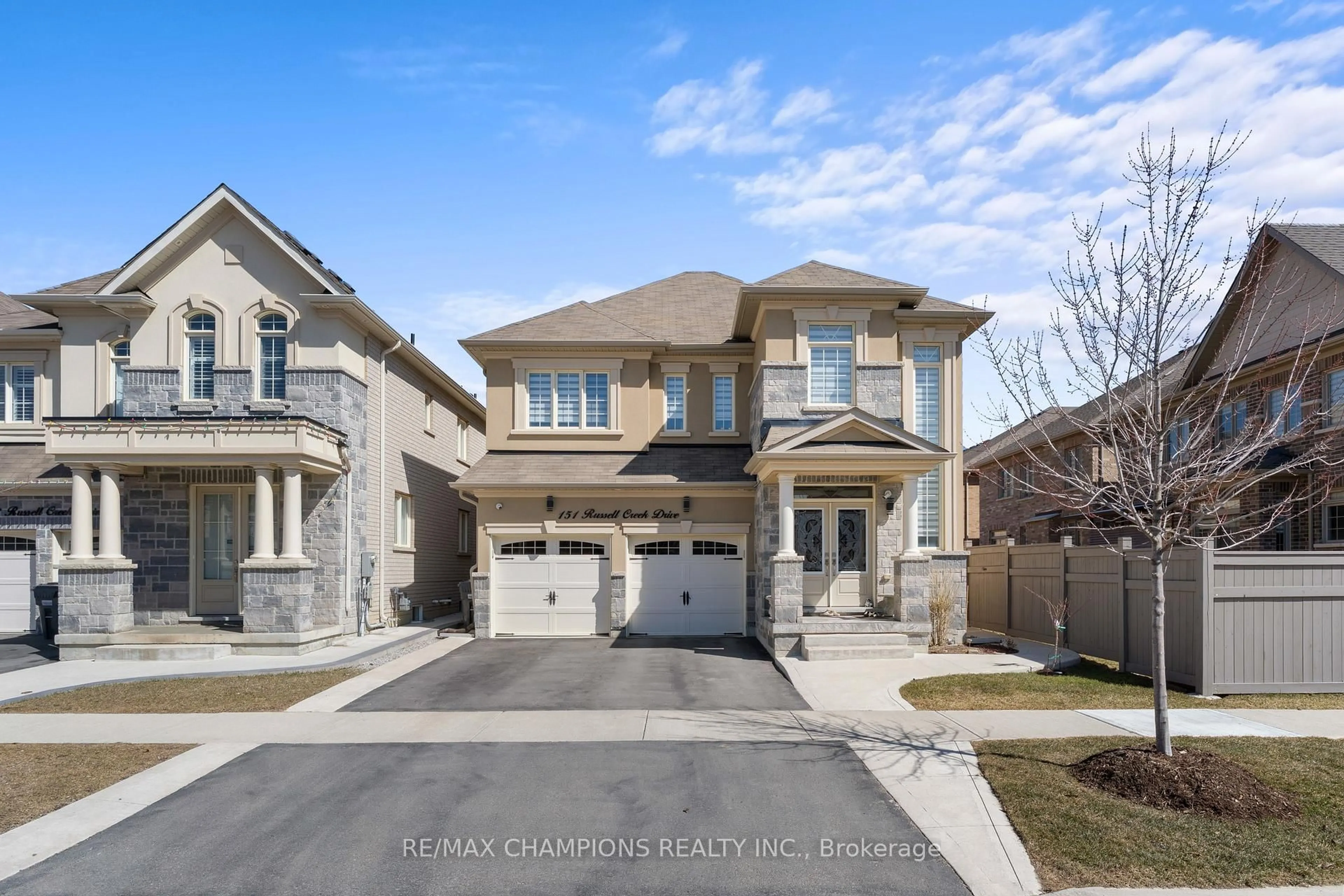 Home with brick exterior material, street for 151 RUSSELL CREEK Dr, Brampton Ontario L6R 4B4