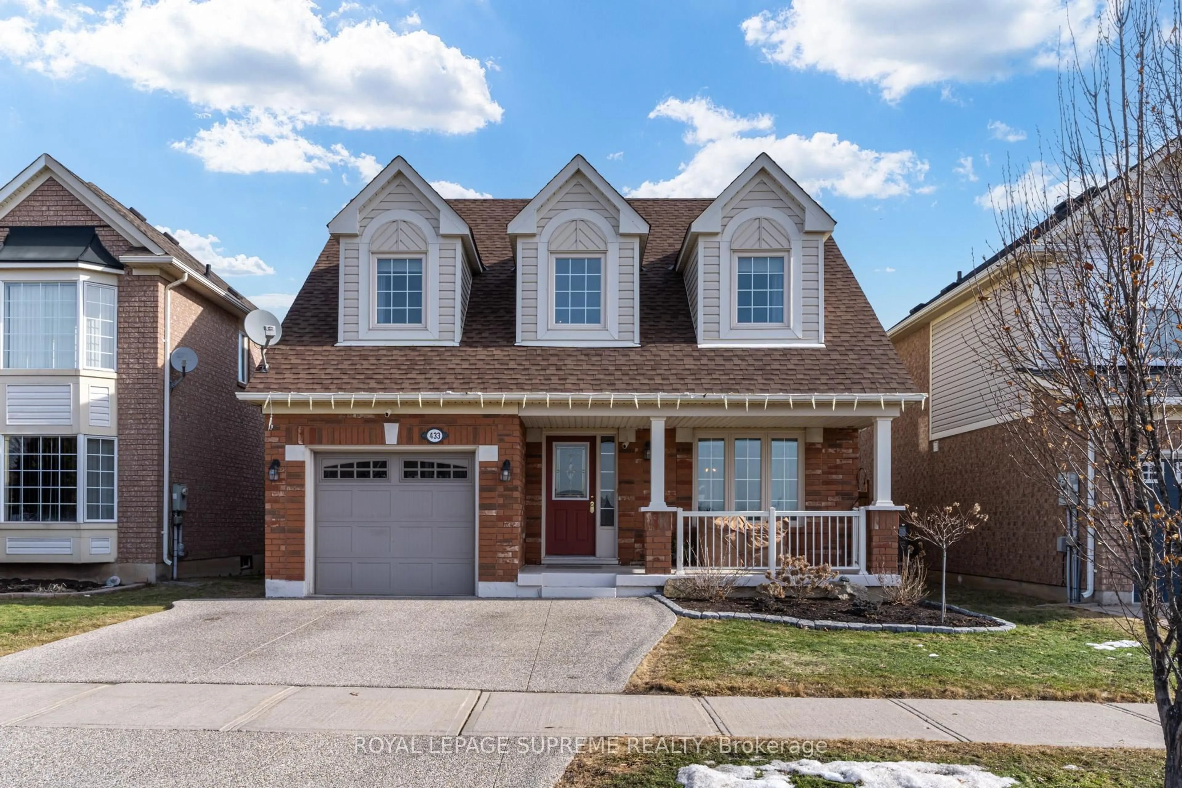 Home with brick exterior material, street for 433 Trudeau Dr, Milton Ontario L9T 5K8